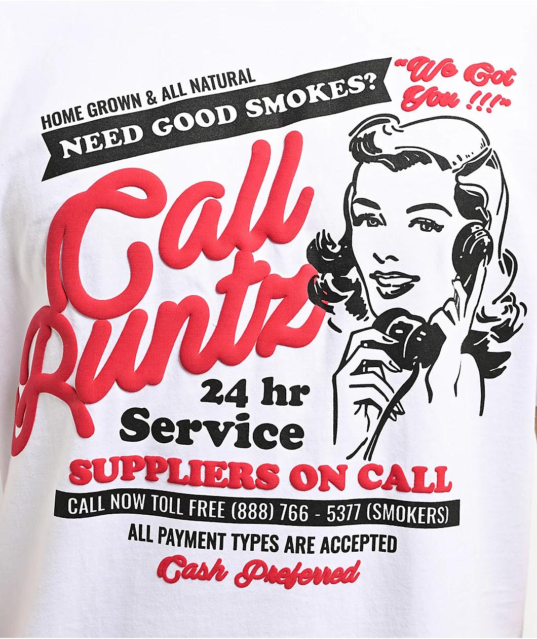 Runtz On Call White T-Shirt Product Image