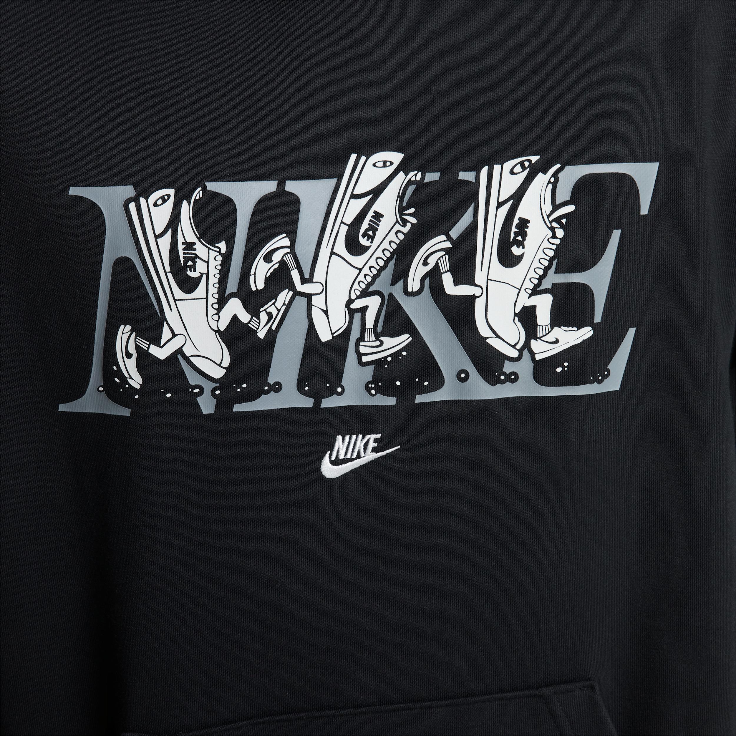Nike Mens Club French Terry Hoodie | HJ2177-010 Product Image