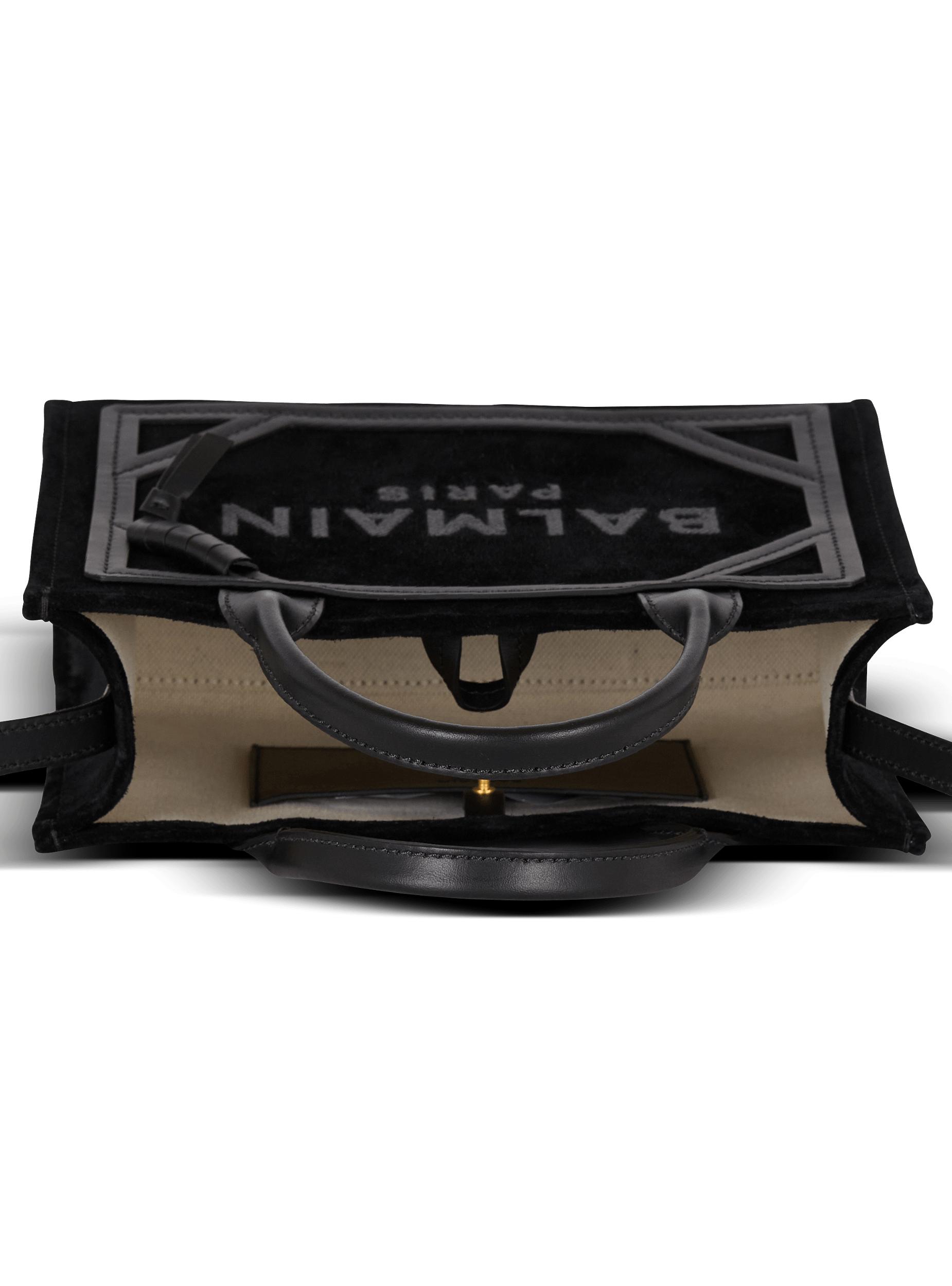 Small suede B-Army tote bag Product Image