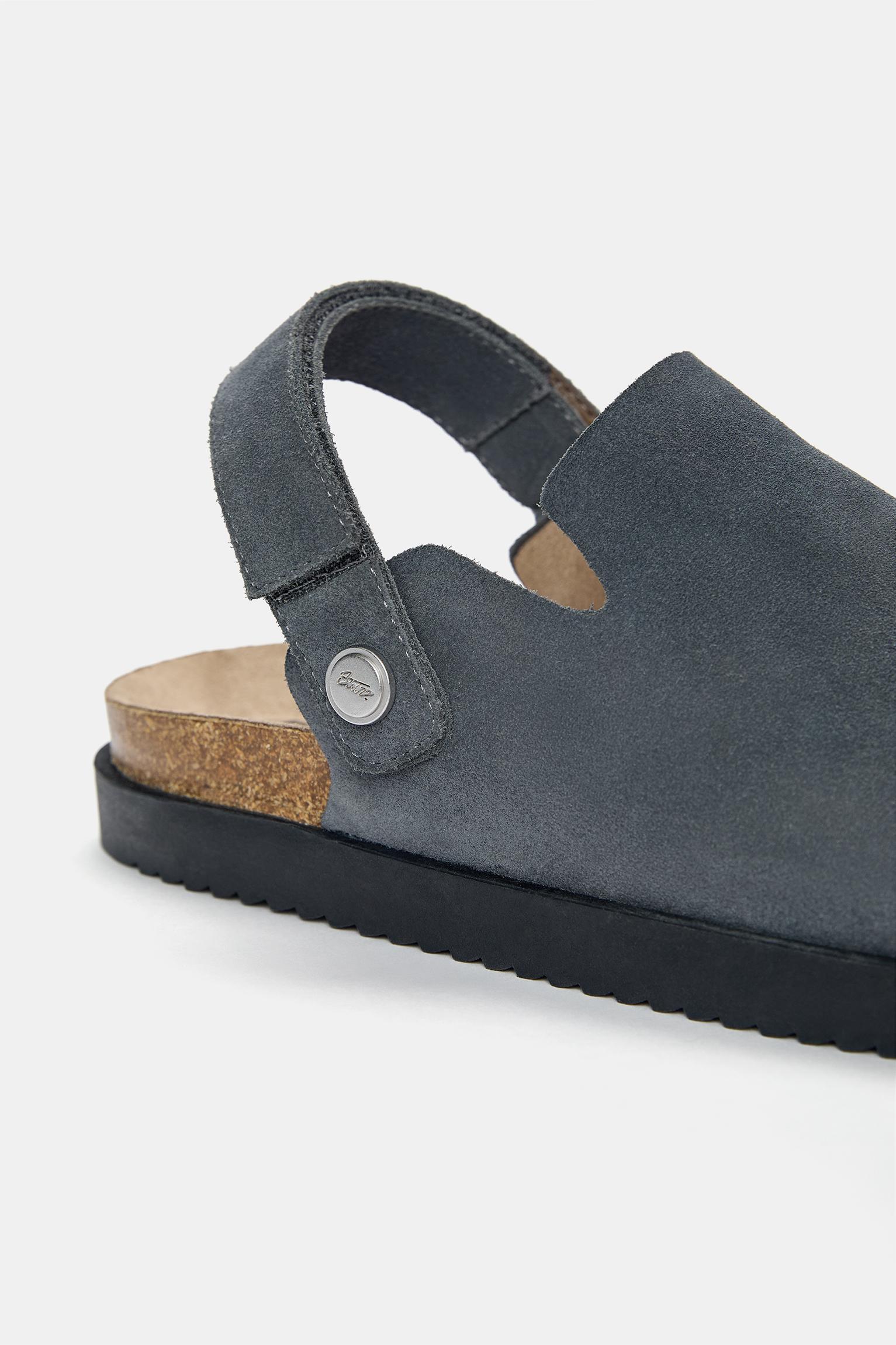 Multi-position strap leather clogs Product Image