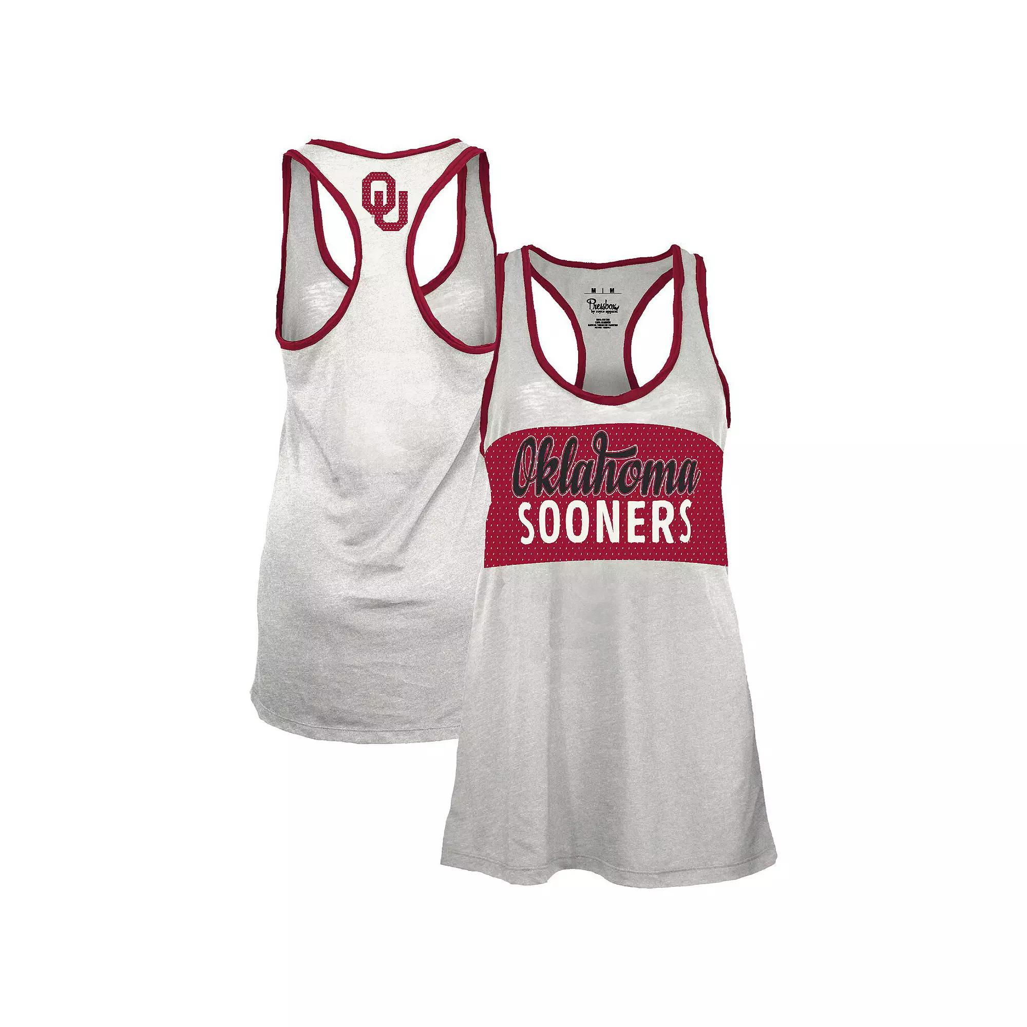 Women's Pressbox White/Maroon Texas A&M Aggies Tracy Racerback Tank Top,  Product Image