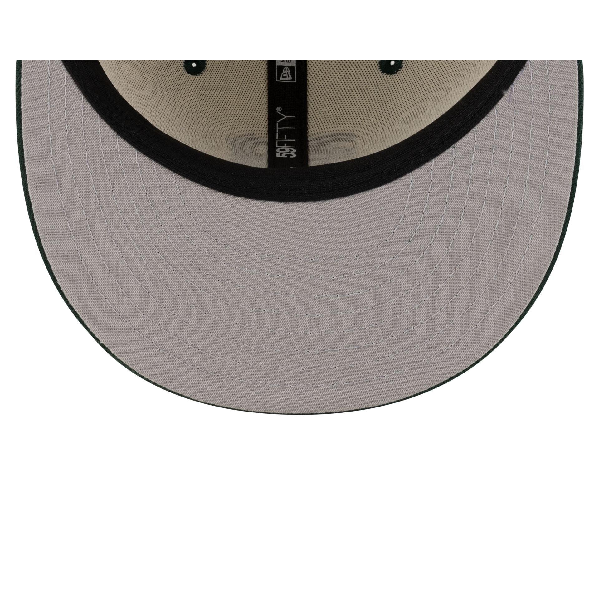 Miami Hurricanes Alt Chrome White 59FIFTY Fitted Hat Male Product Image