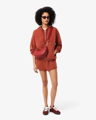 Oversized Wash Effect Zipped Sweatshirt Product Image