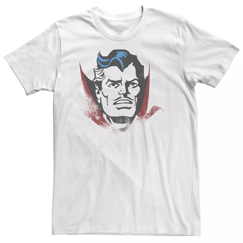 Men's Marvel Doctor Strange Classic Retro Comic Big Head Tee,  Product Image