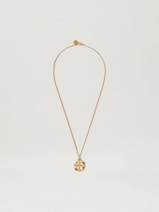 PEACE MELTED CHARM NECKLACE GOLD - MULTI Product Image