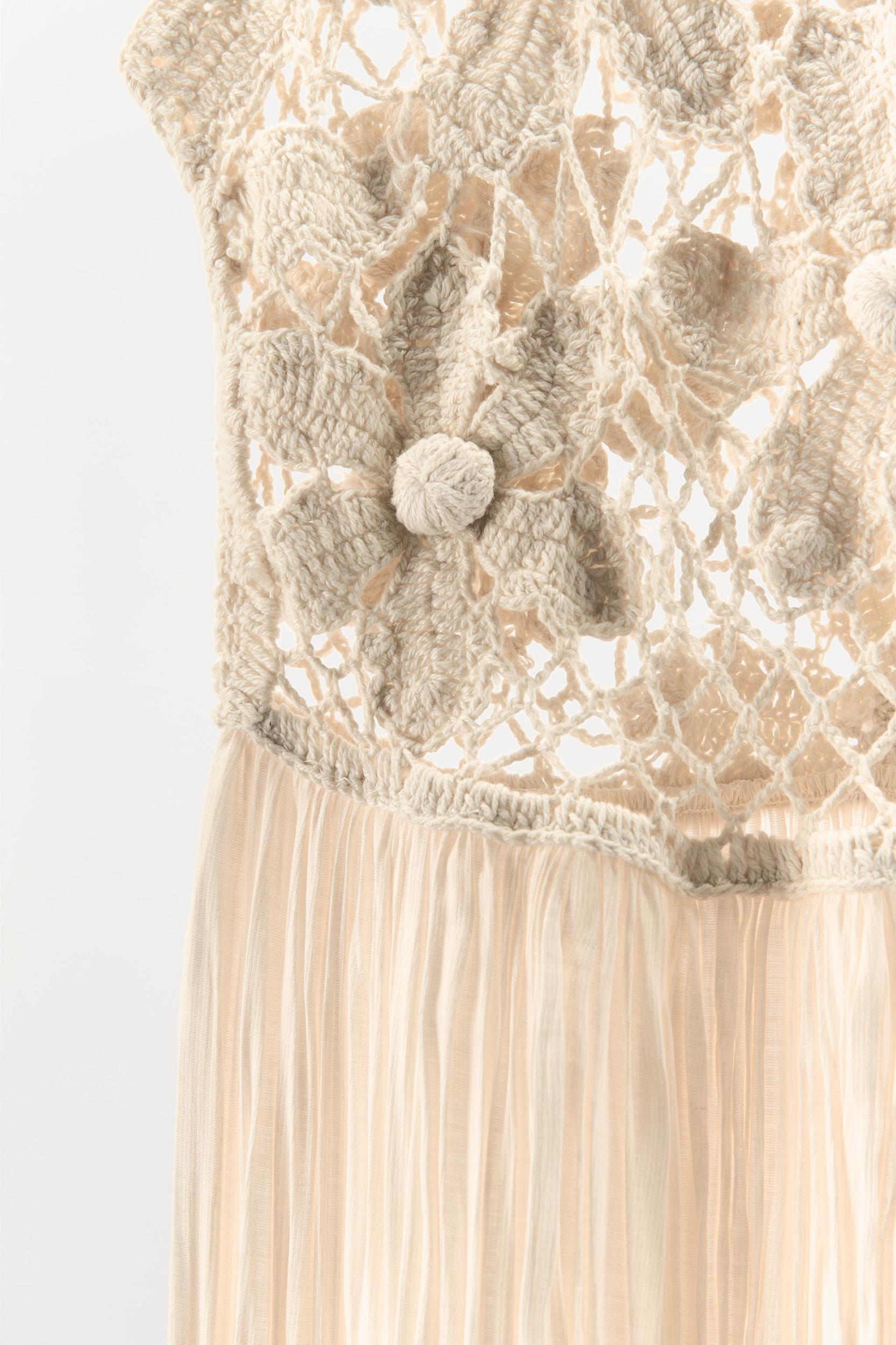 FLORAL EMBROIDERY COMBINATION DRESS Product Image