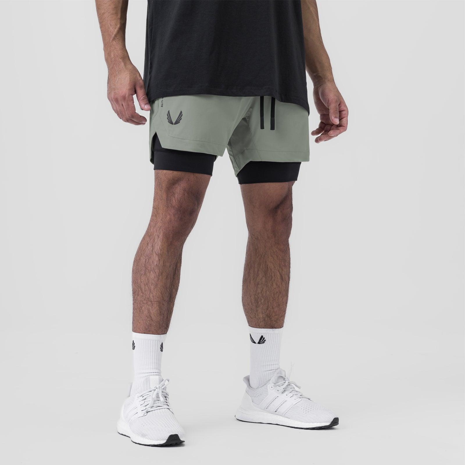 0865. Tetra-Lite® 5" Liner Short - Slate Grey "Wings"/Black Male Product Image