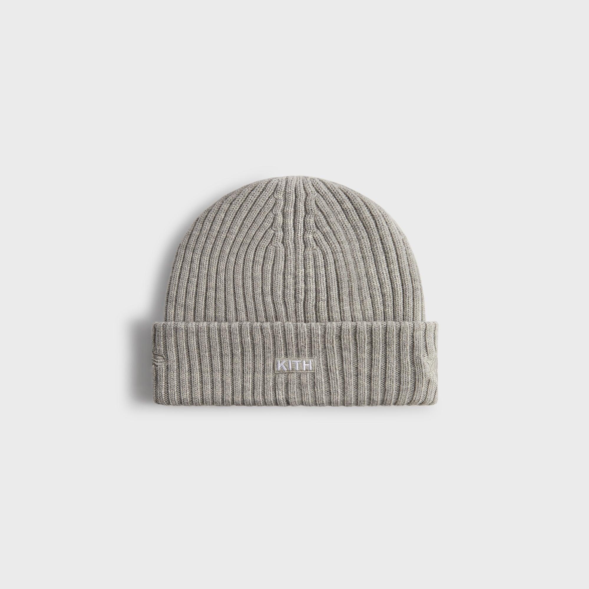 Kith & New Era for the New York Knicks Logo Beanie - Light Heather Grey Male Product Image