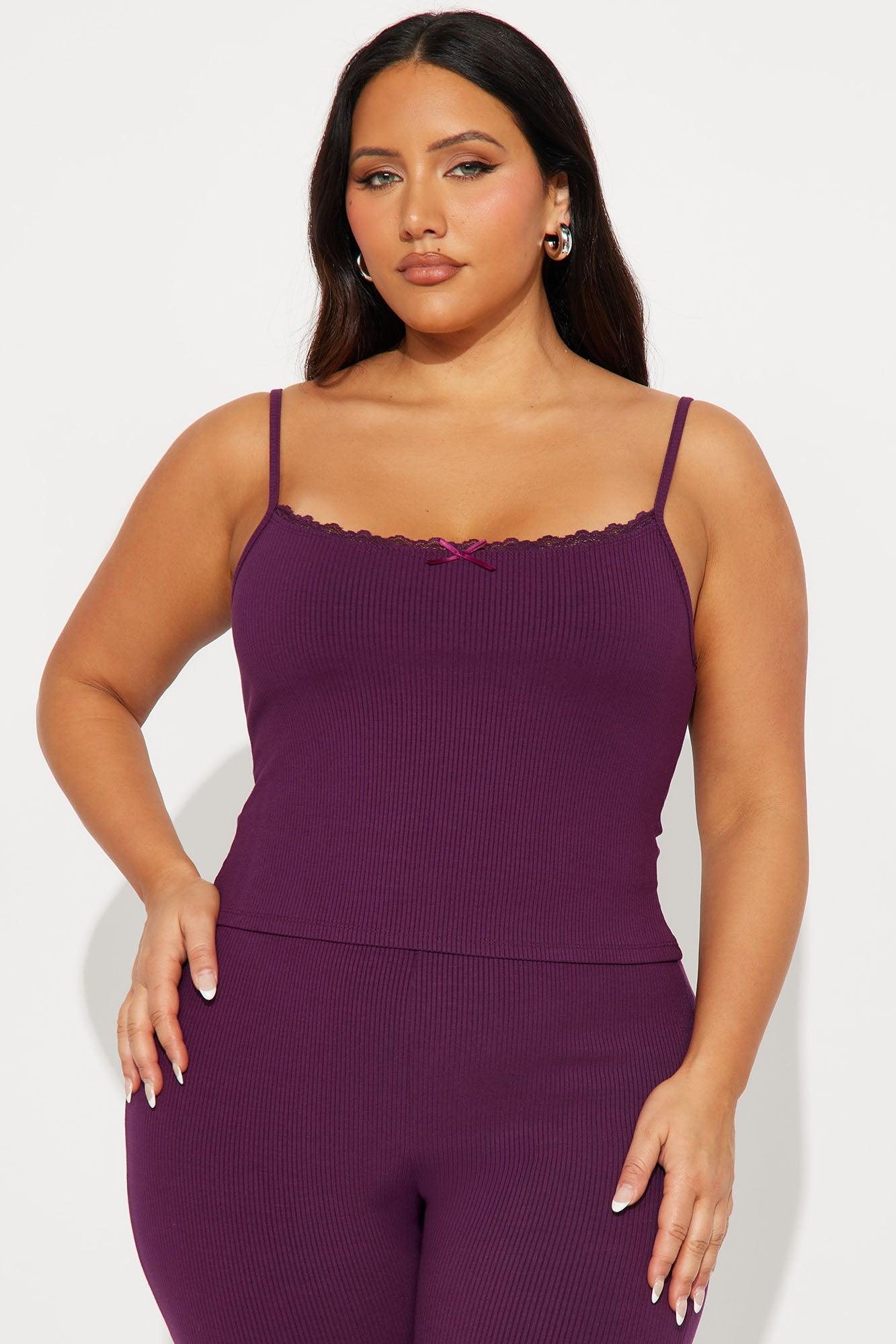 Stirling Snatched Capri Pant Set - Plum Female Product Image