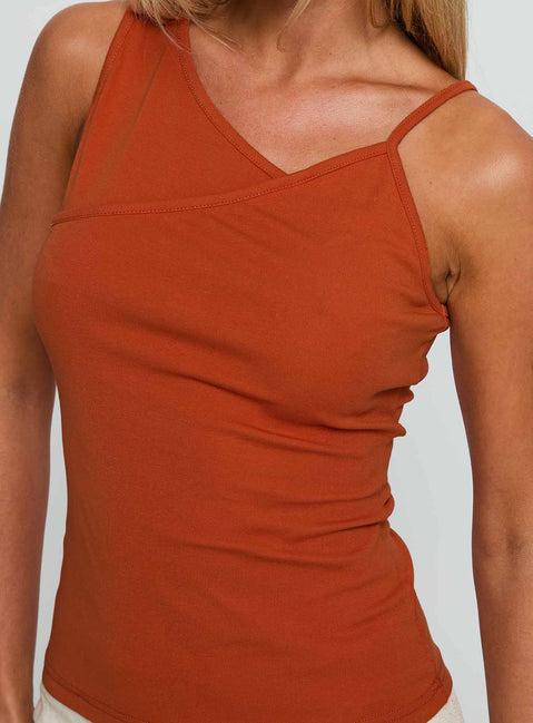 Amarante Sleeveless Top Orange Product Image