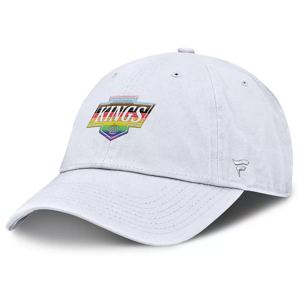 Men's Fanatics White Los Angeles Kings PRIDE Adjustable Hat, Kgs White Product Image