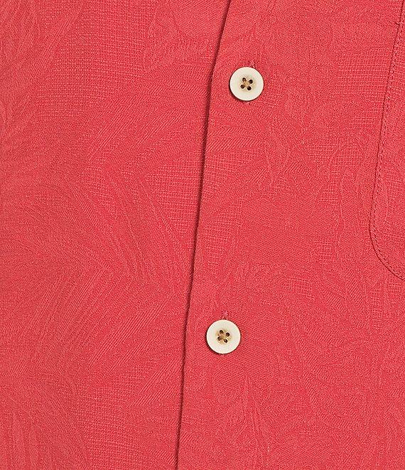 Tommy Bahama Solid Tropic Isle Short Sleeve Camp Collar Woven Shirt Product Image