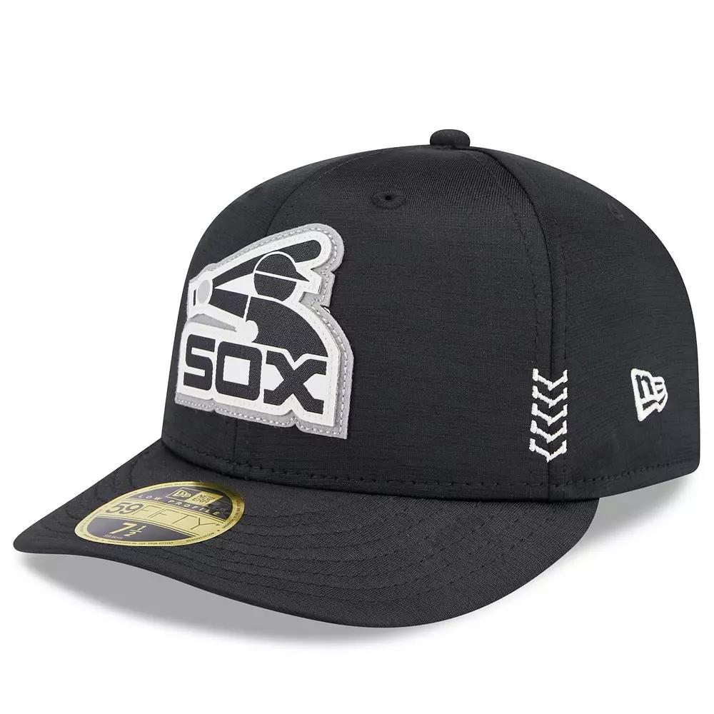 Men's New Era Black Chicago White Sox 2024 Clubhouse Low Profile 59FIFTY Fitted Hat,  Product Image
