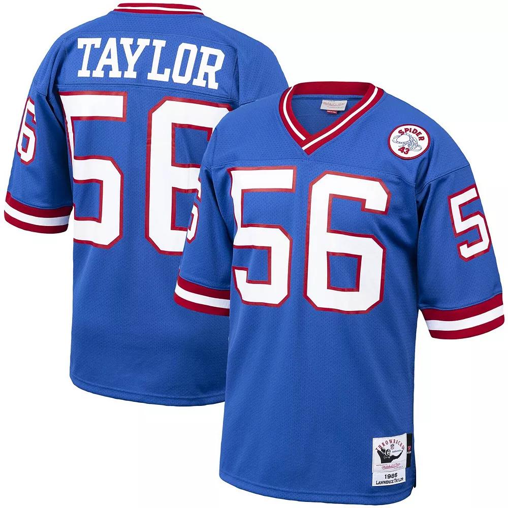 Men's Mitchell & Ness Lawrence Taylor Royal New York Giants 1986 Authentic Throwback Retired Player Jersey,  Product Image