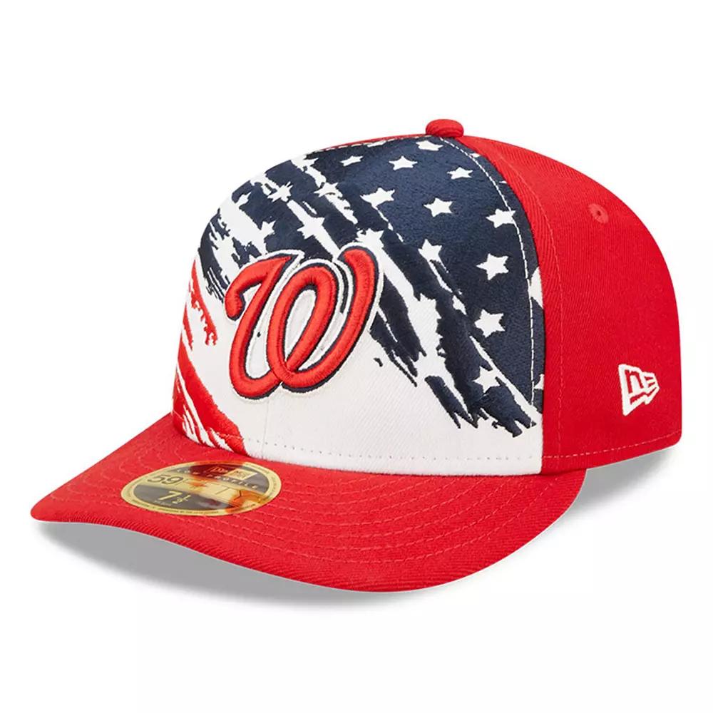 Men's New Era Red Washington Nationals 2022 4th of July Low Profile 59FIFTY Fitted Hat,  Product Image