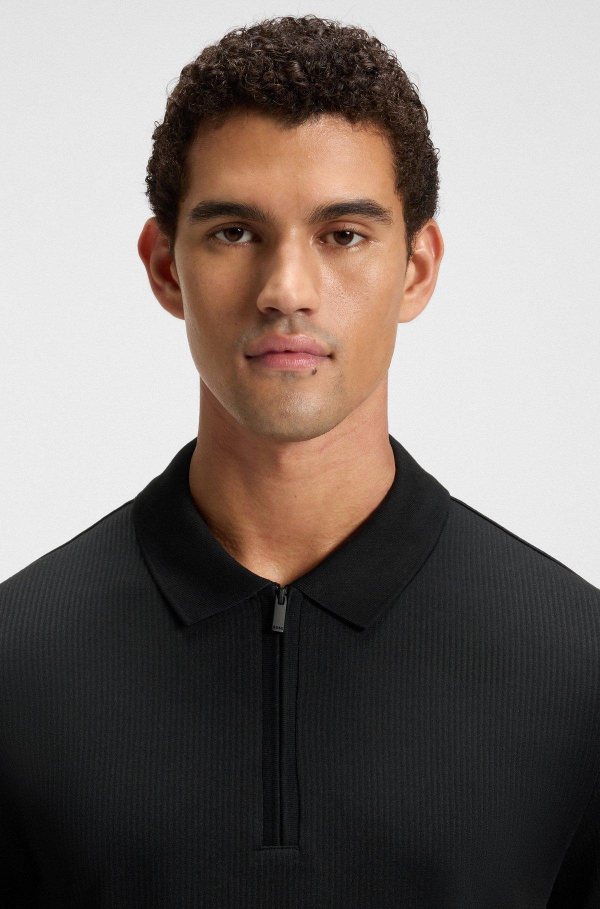 Polo shirt with seersucker structure Product Image