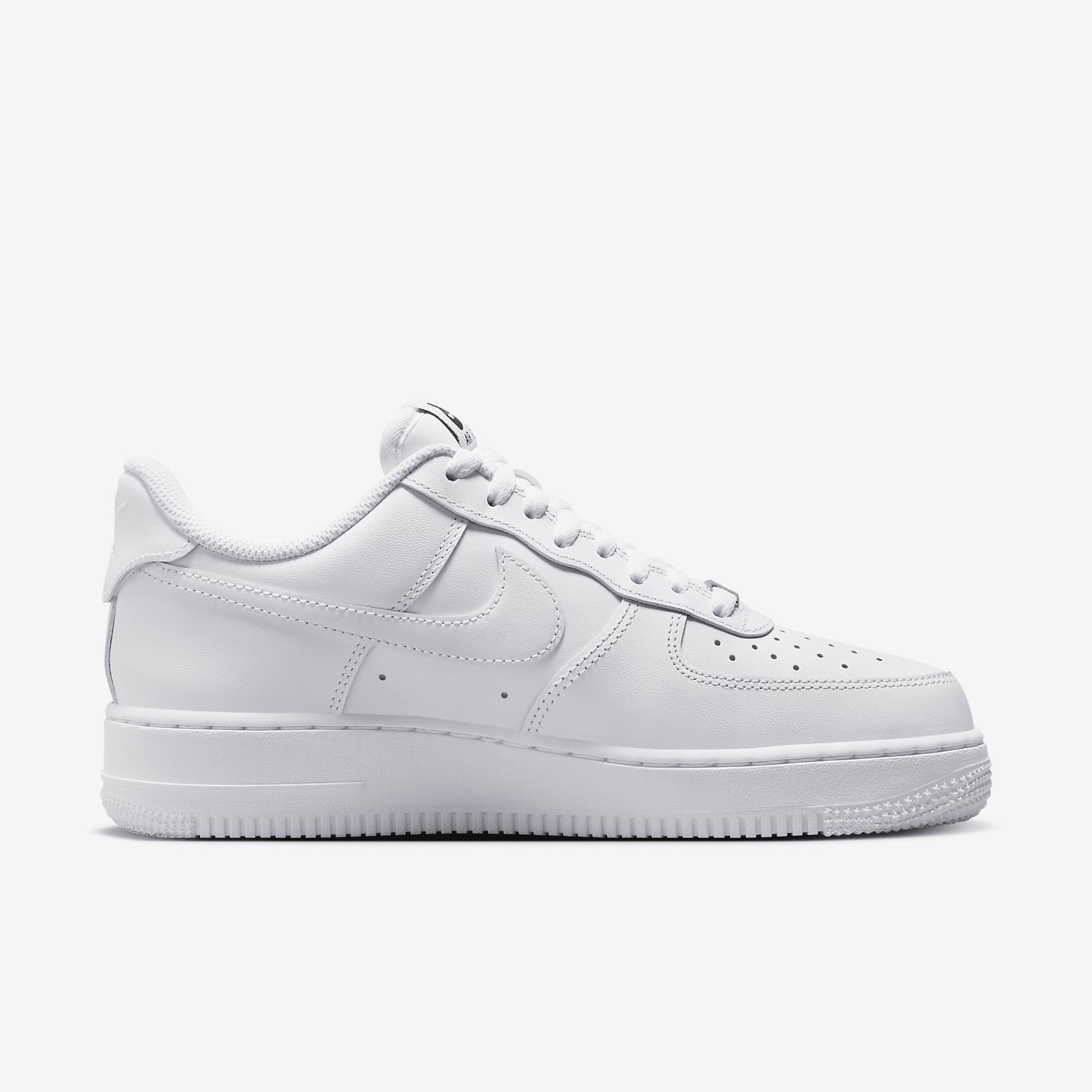 Nike Womens Nike Air Force 1 07 Flyease - Womens Shoes White/White/White Product Image