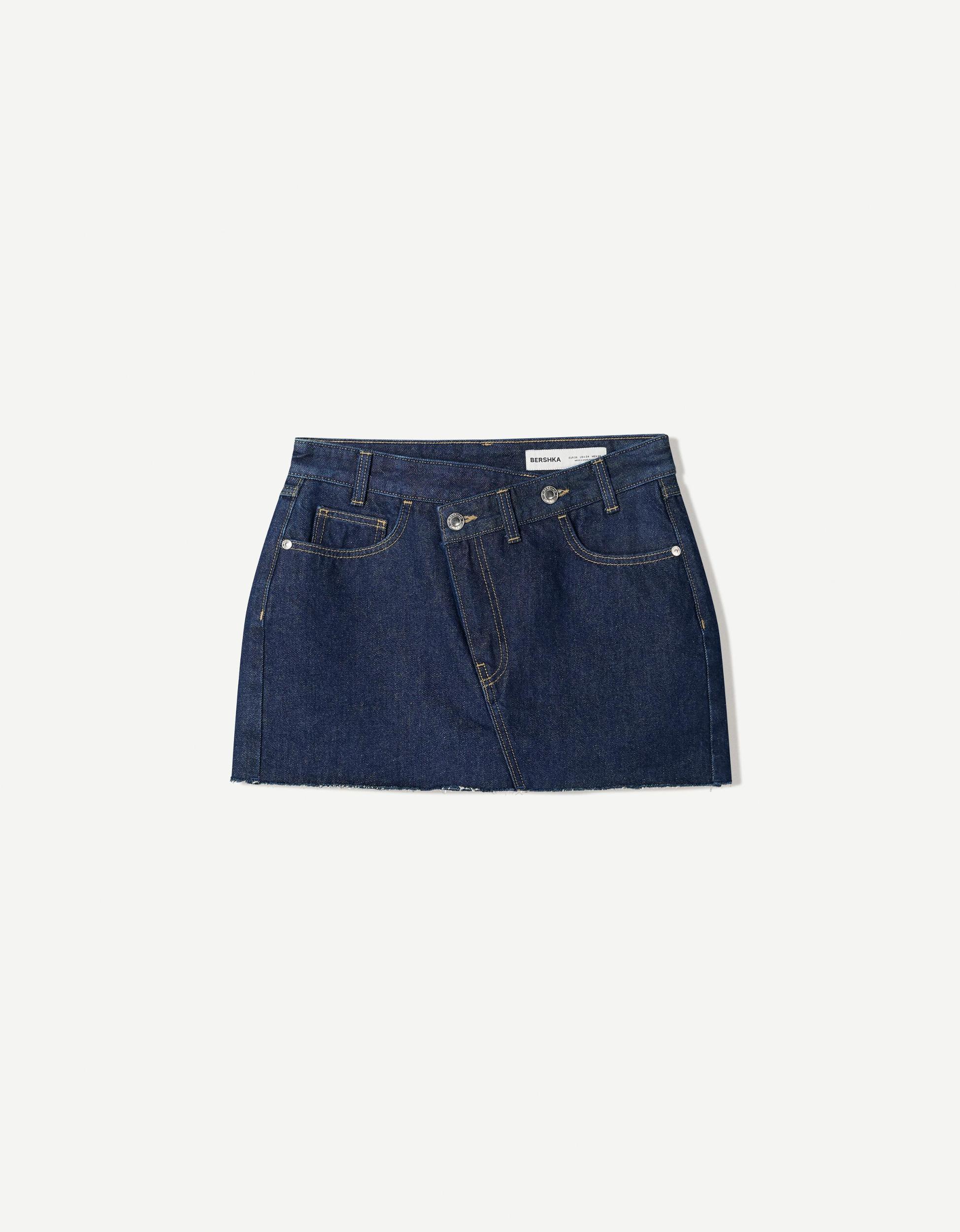 Denim mini skort Product Image