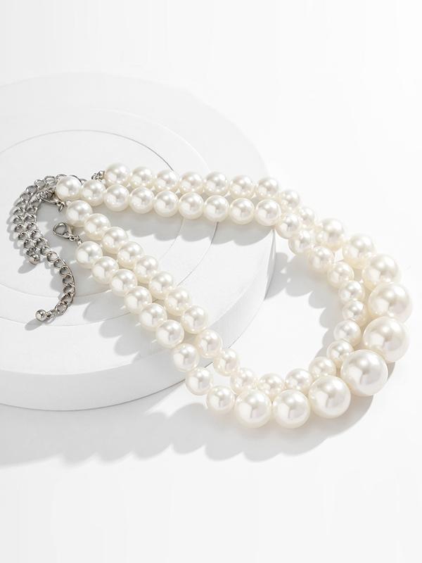 Beaded Dainty Necklace Necklaces Accessories Two Pieces Product Image