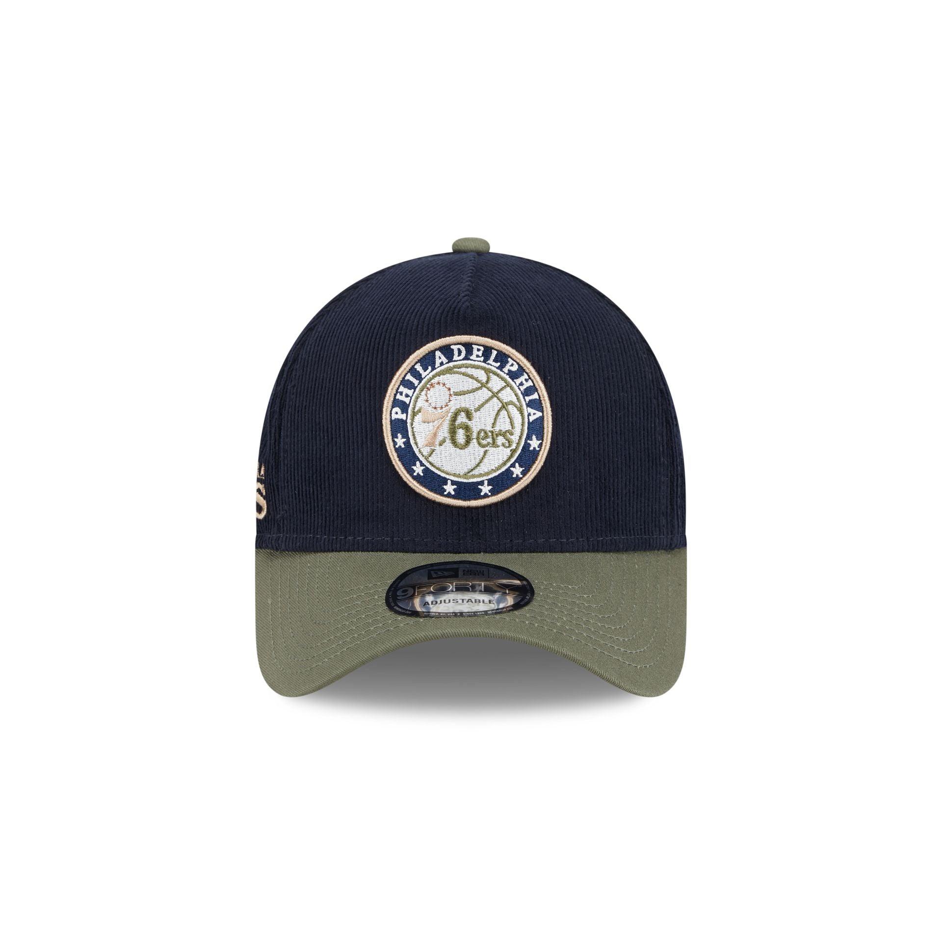 Philadelphia 76ers Navy 9FORTY A-Frame Snapback Hat Male Product Image