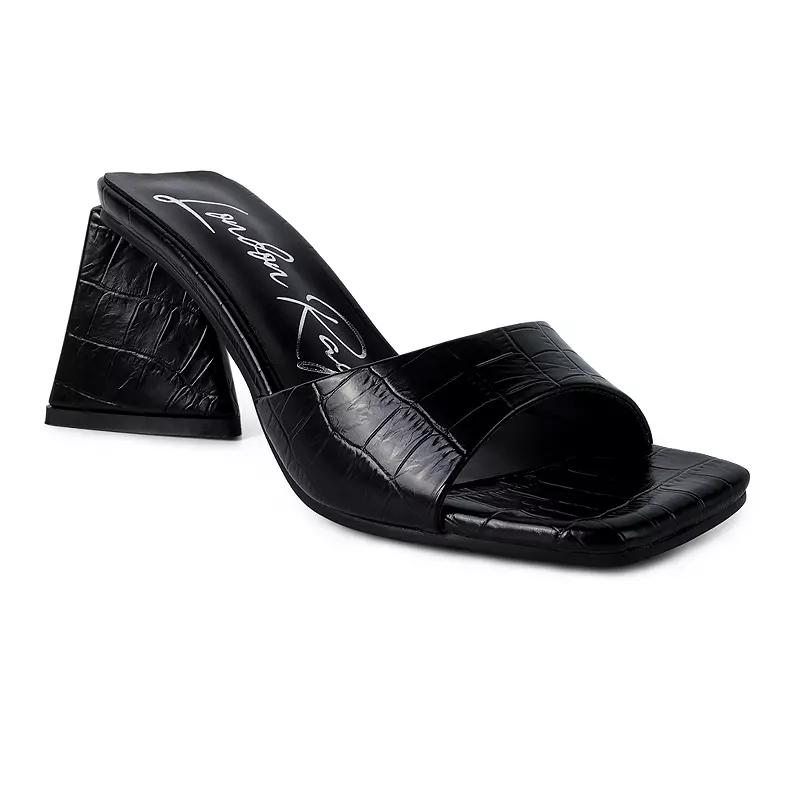 London Rag Trinity Triangle Block Heel Women's Sandals,  Product Image