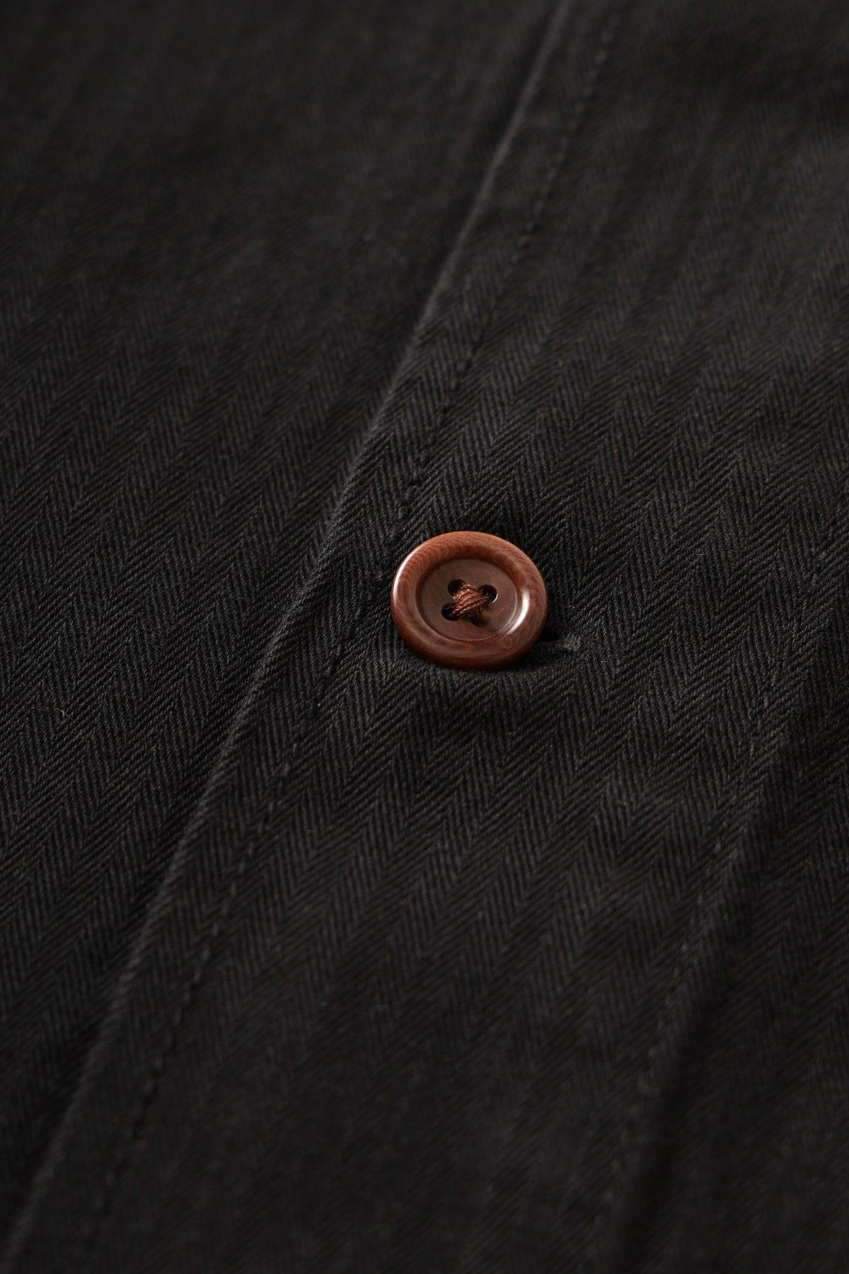 Herringbone Front Of House Jacket - Black Product Image