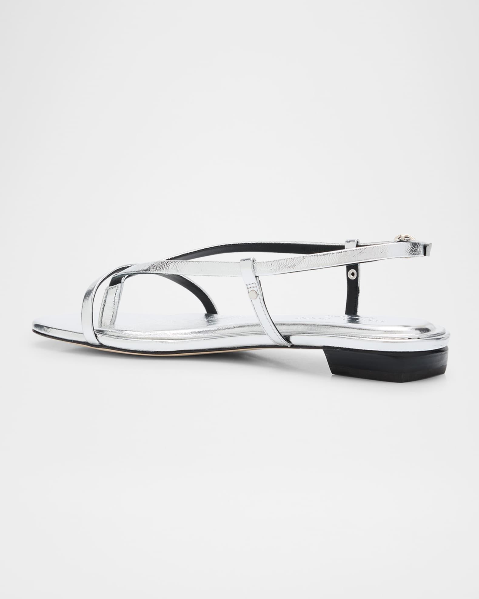 Giselle Leather Thong Slingback Sandals Product Image