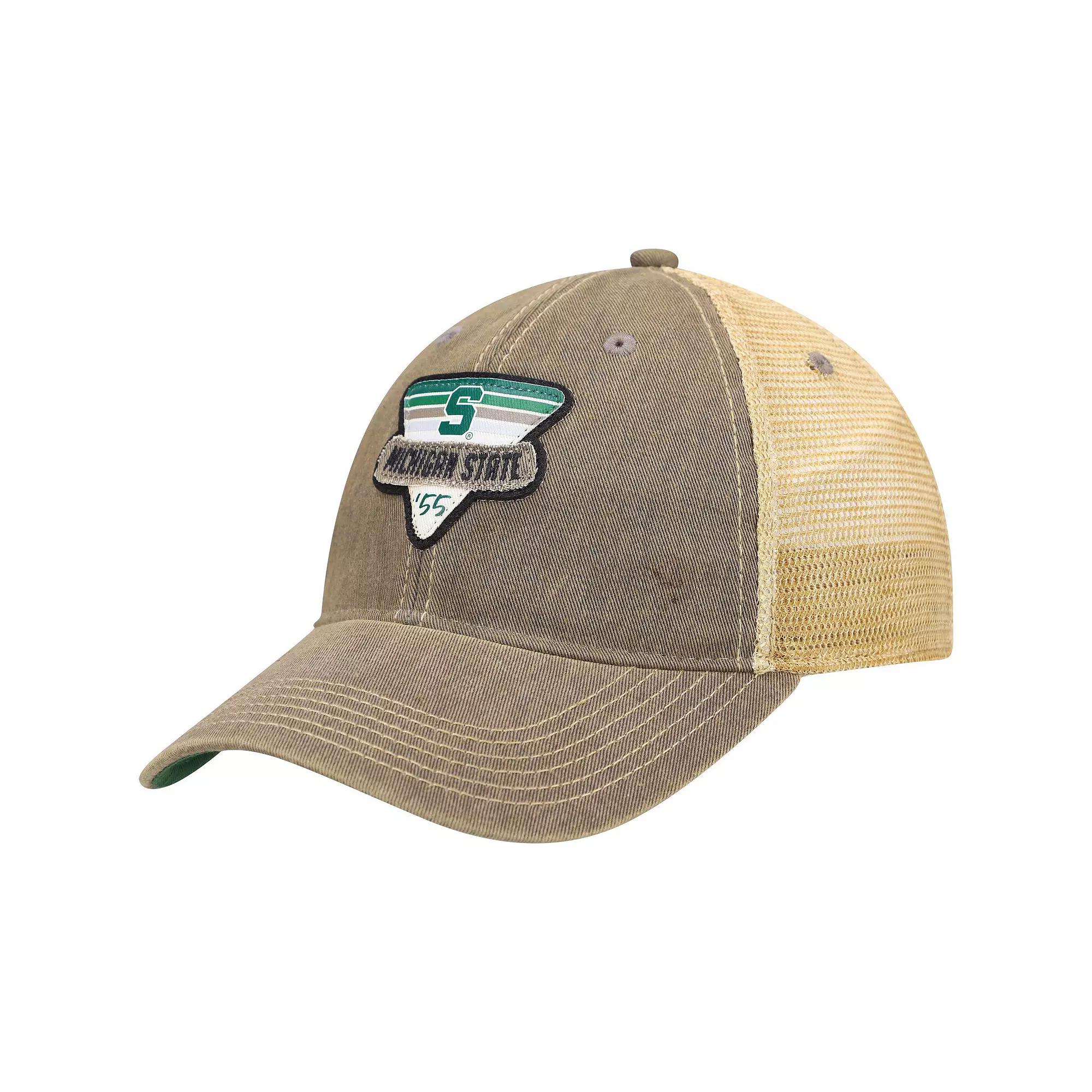 Men's Gray Michigan State Spartans Legacy Point Old Favorite Trucker Snapback Hat, Grey Product Image