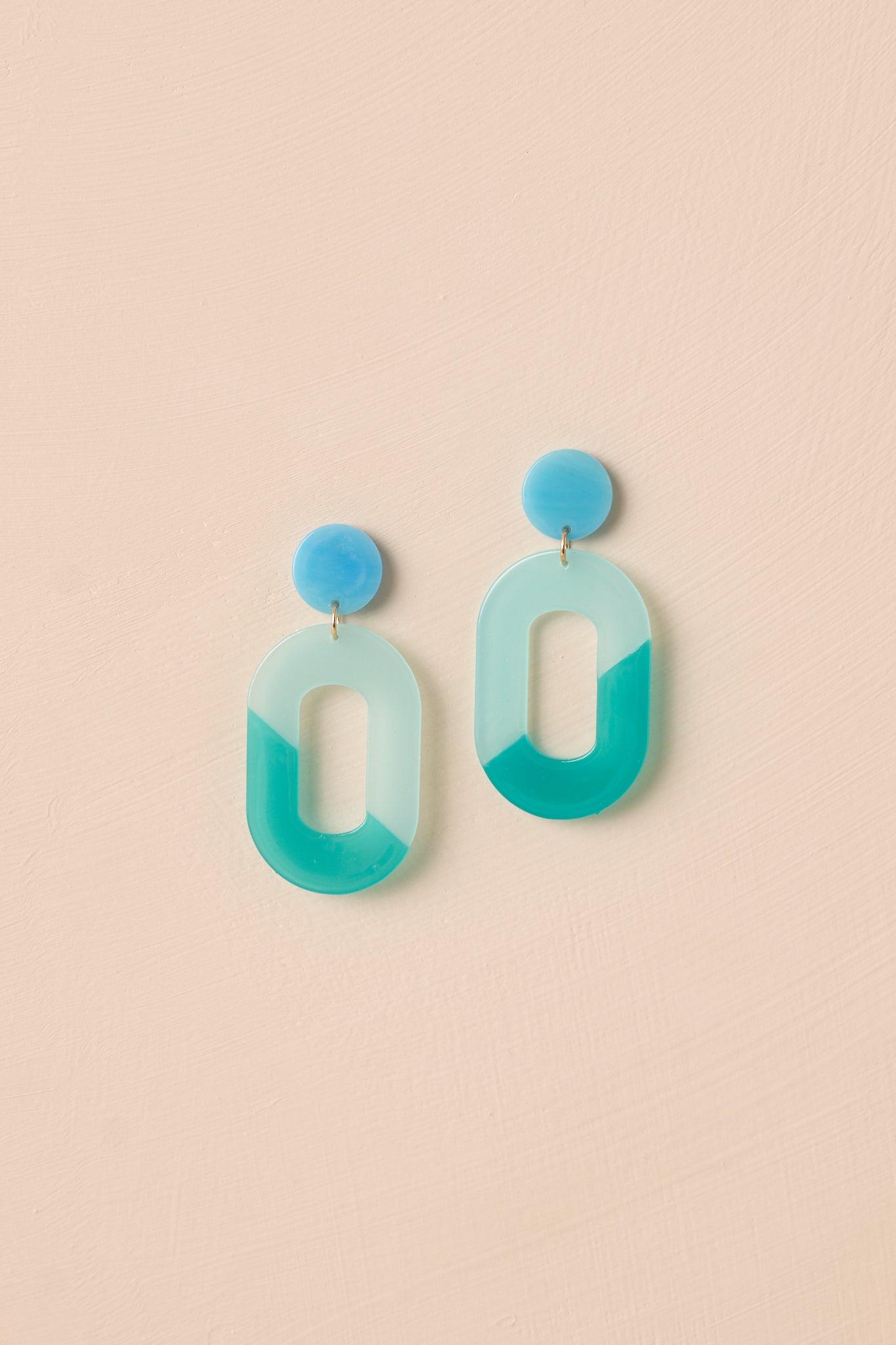 Make It Yours Blue Drop Earrings Product Image