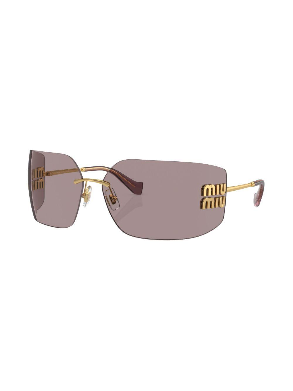 logo oversize-frameless sunglasses Product Image