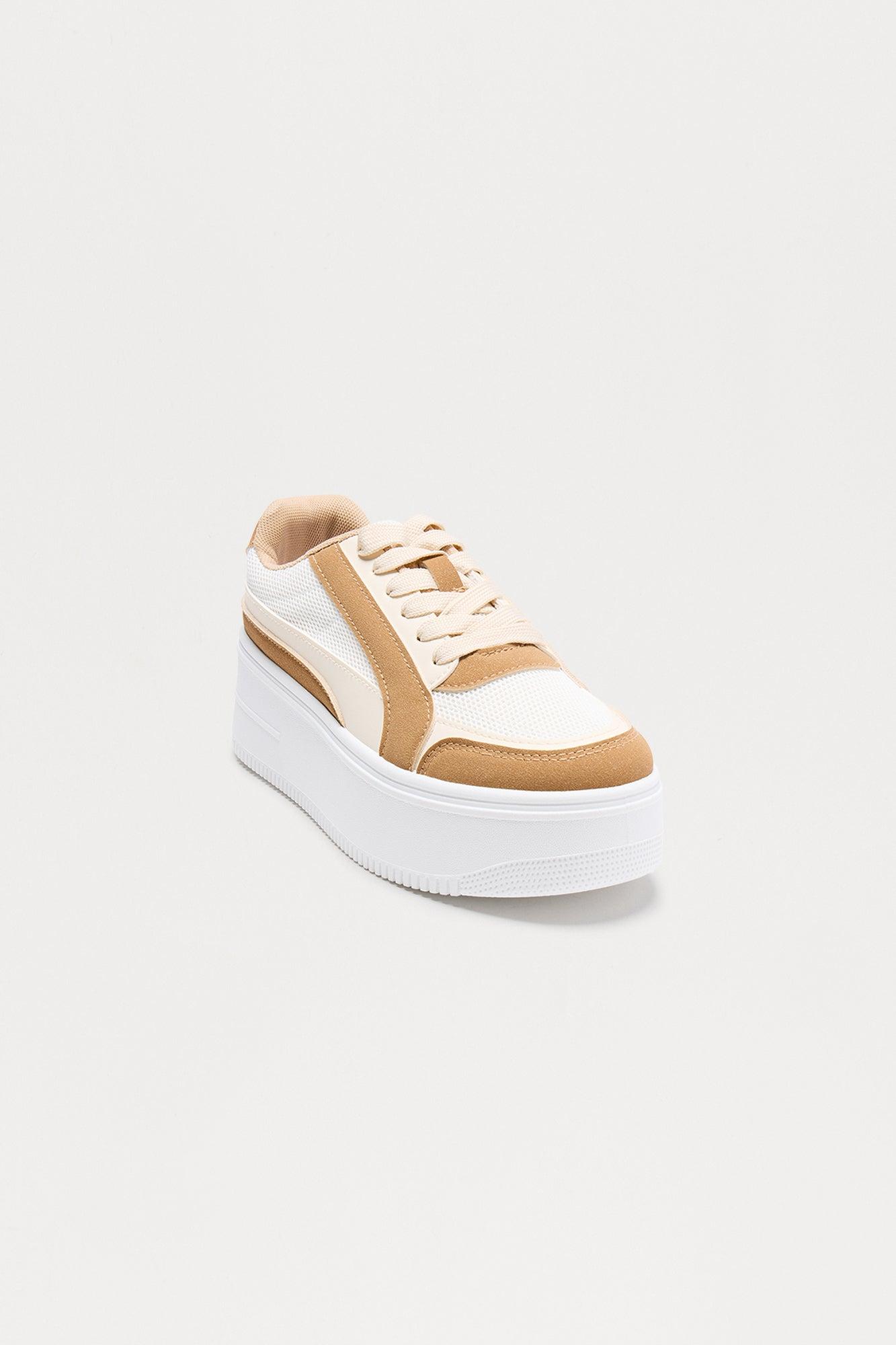 Dodge Platform Sneakers - Nude/combo Product Image