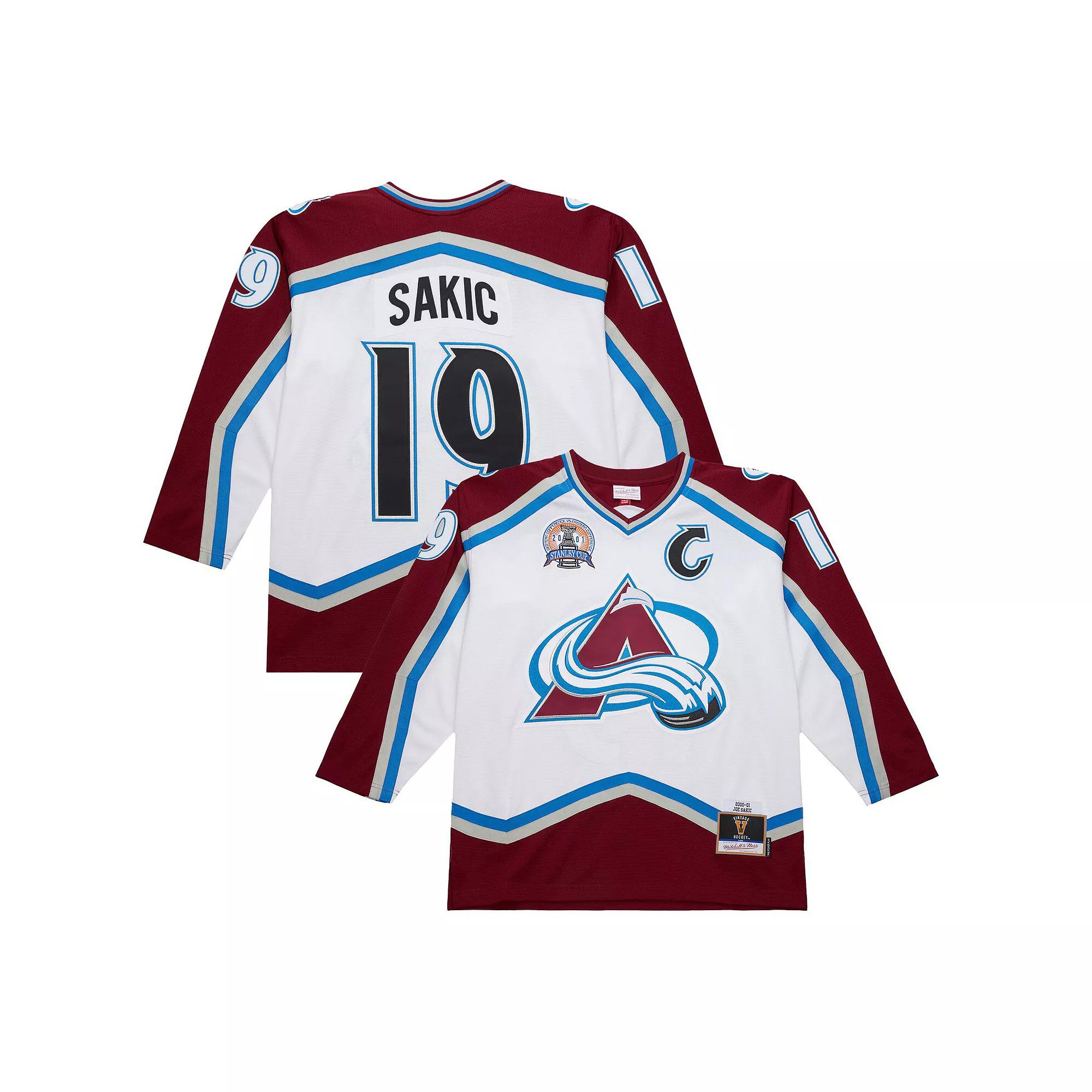 Men's Joe Sakic White Colorado Avalanche 2000-01 Power Play Jersey,  Product Image