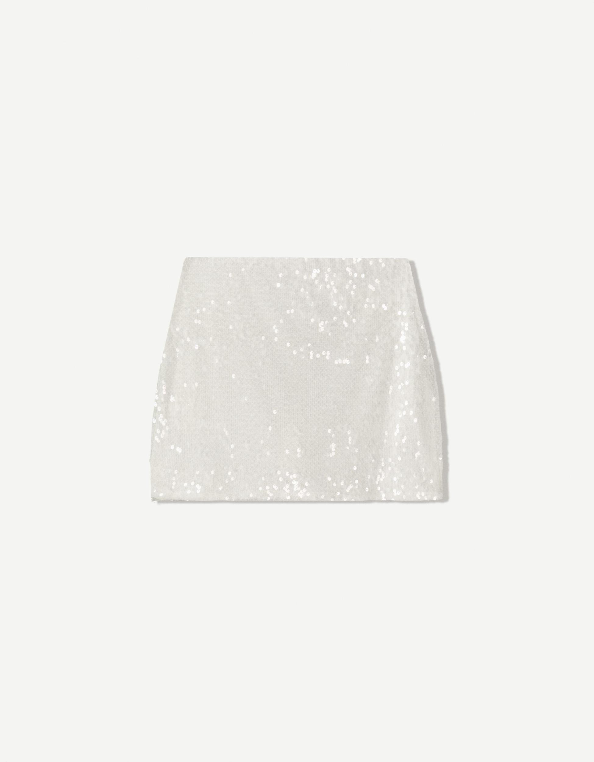 Sequined mini skirt Product Image
