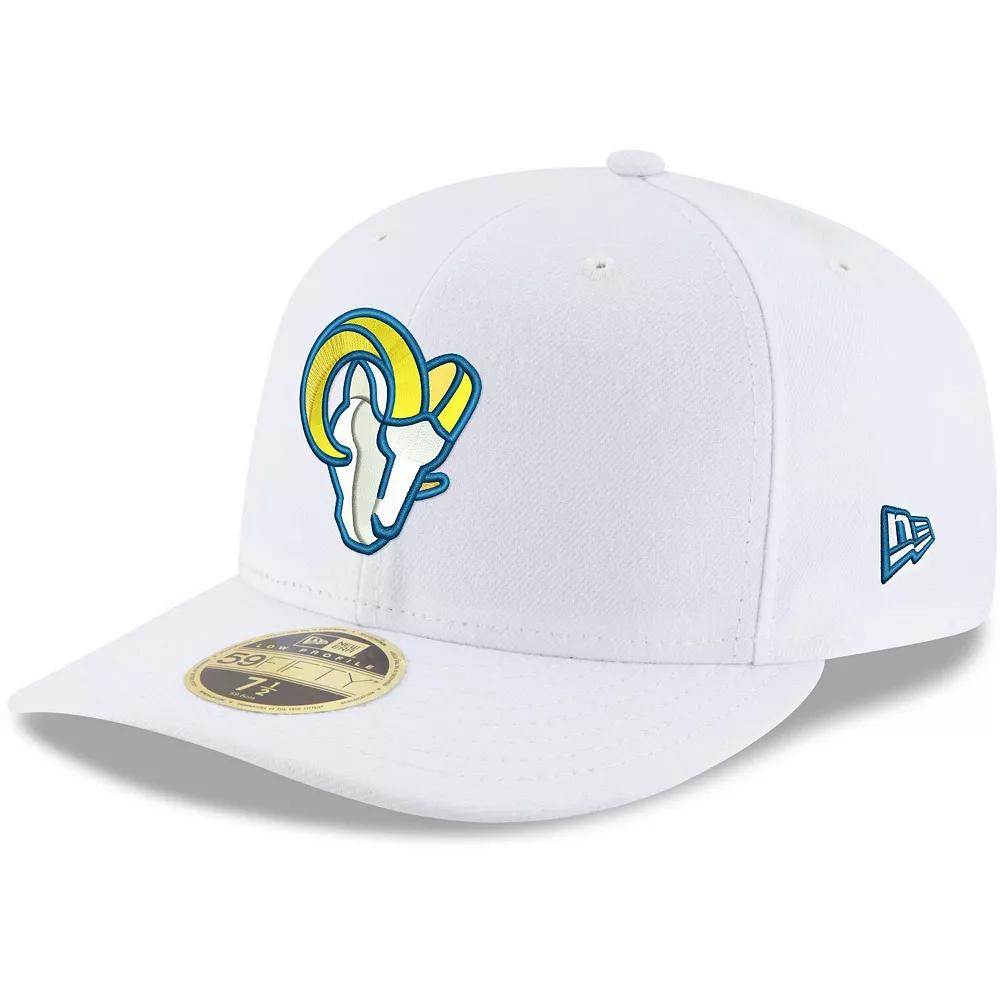 Men's New Era White Los Angeles Rams Omaha Low Profile 59FIFTY Fitted Hat,  Product Image
