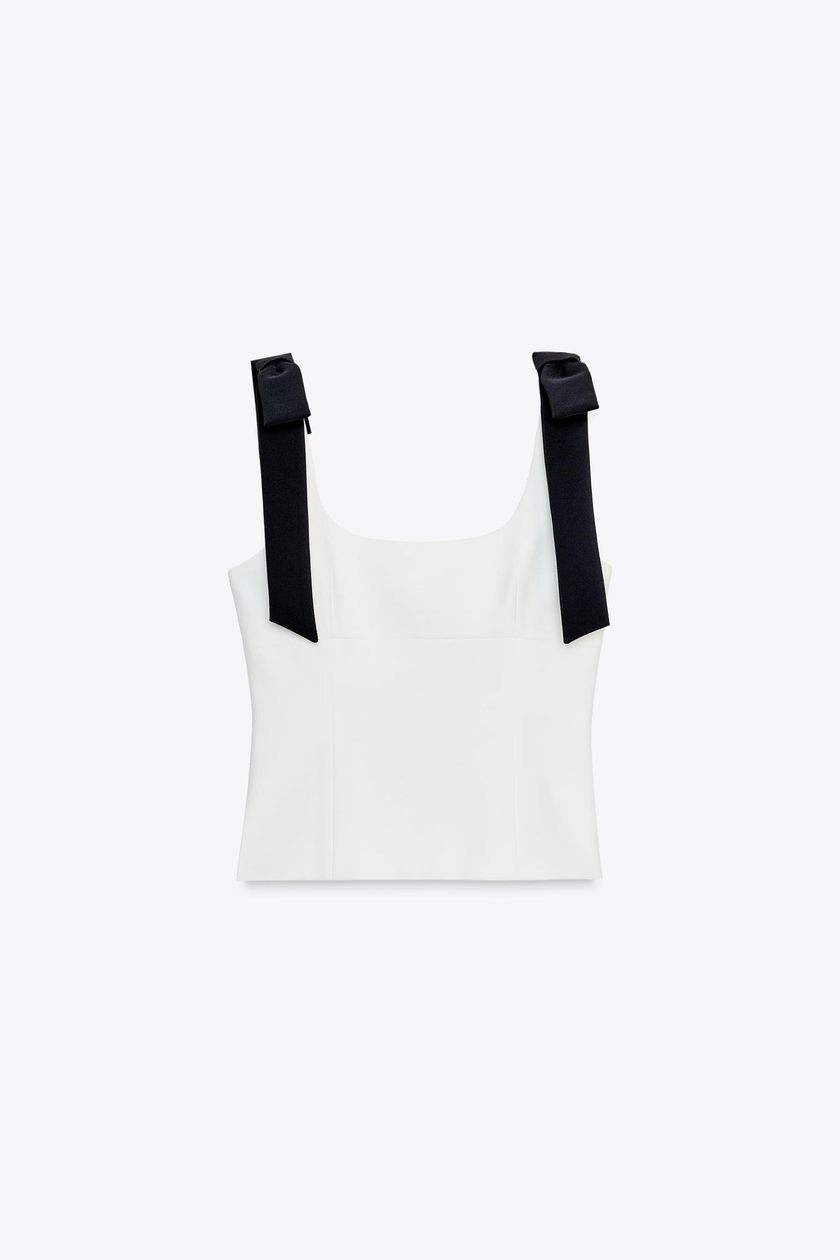 BOW DETAIL STRETCH TOP Product Image