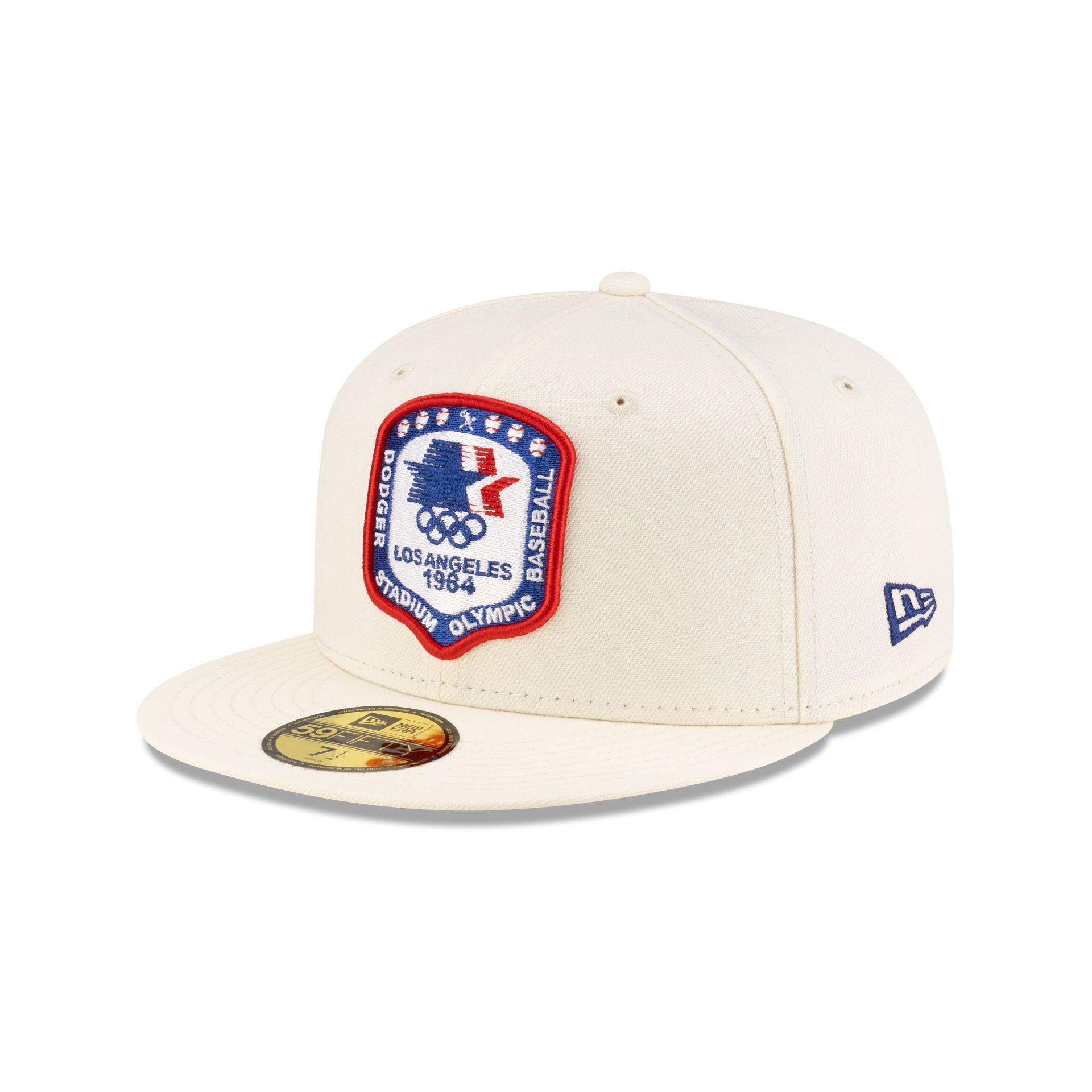 Los Angeles Dodgers 1984 Olympics Chrome White 59FIFTY Fitted Hat Male Product Image