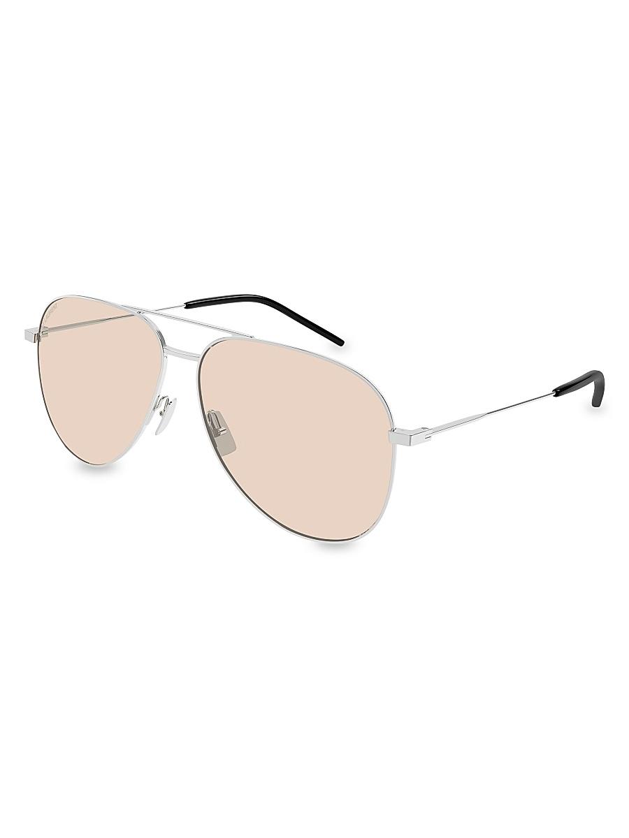 Mens Classic 11 59MM Pilot Metal Sunglasses Product Image