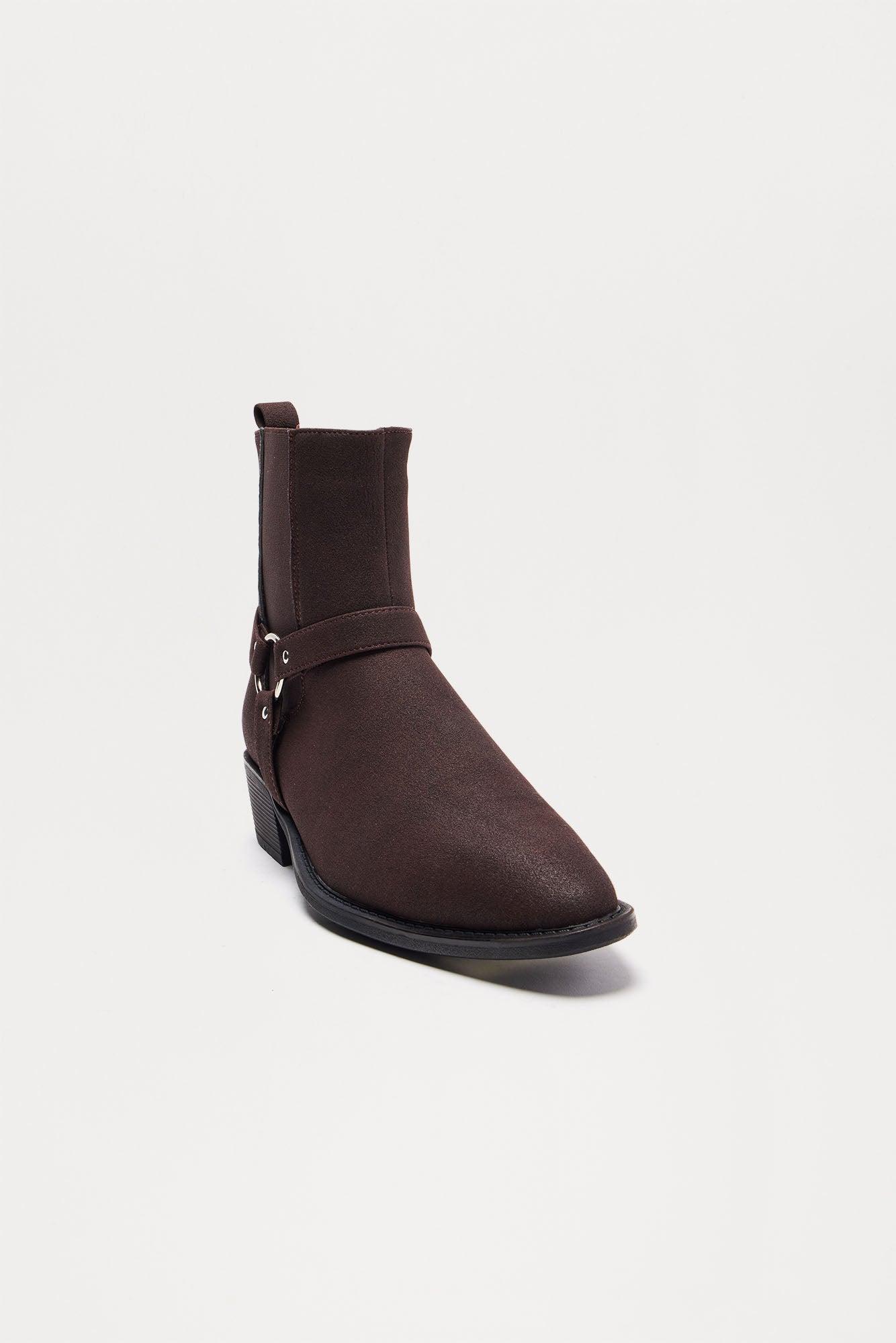 Step To It Harness Chelsea Boots - Grey Product Image