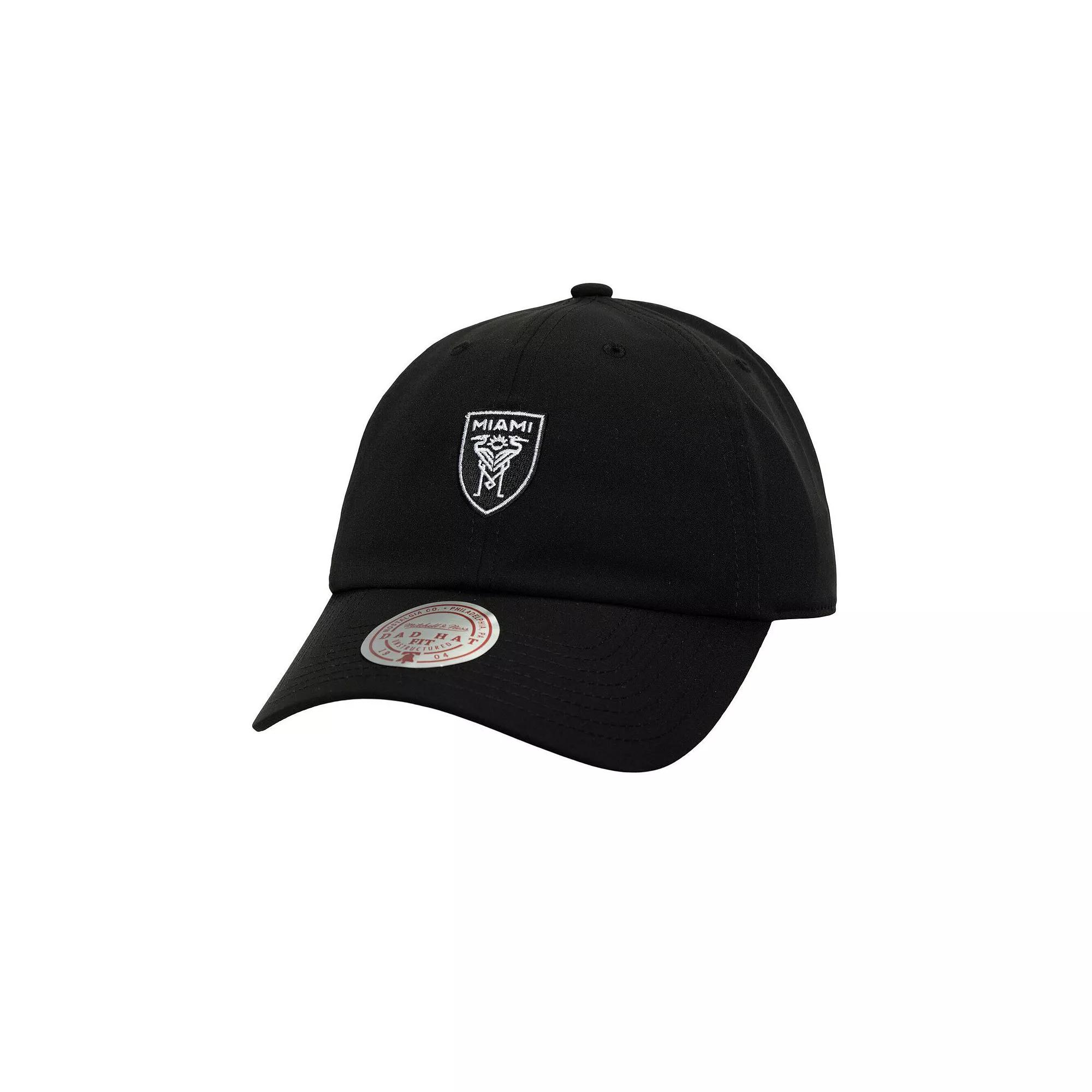 Men's Mitchell & Ness Black Inter Miami CF Perfect Strapback Adjustable Hat, Mls Black Product Image