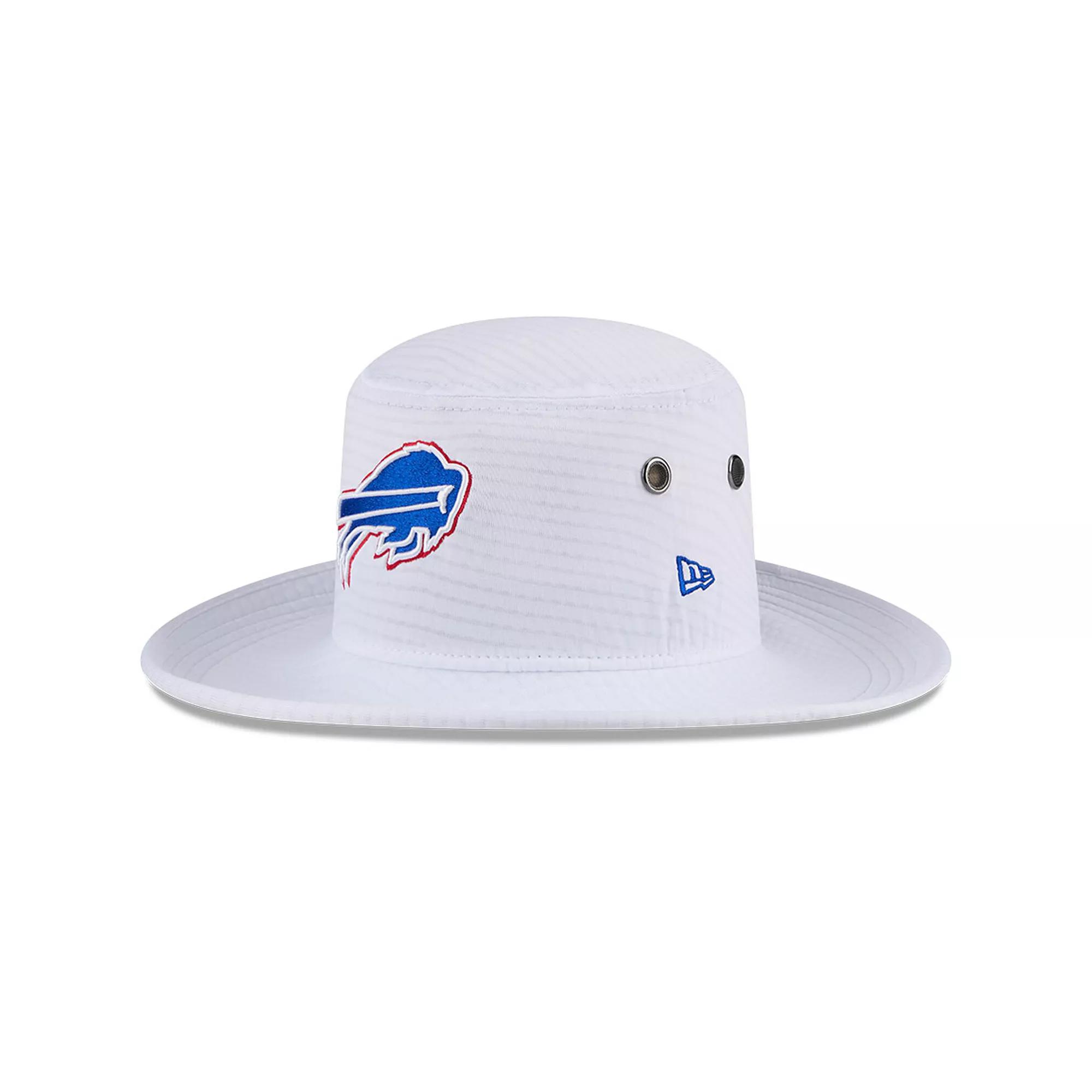 Men's New Era White Buffalo Bills 2024 NFL Training Camp Panama Bucket Hat Product Image