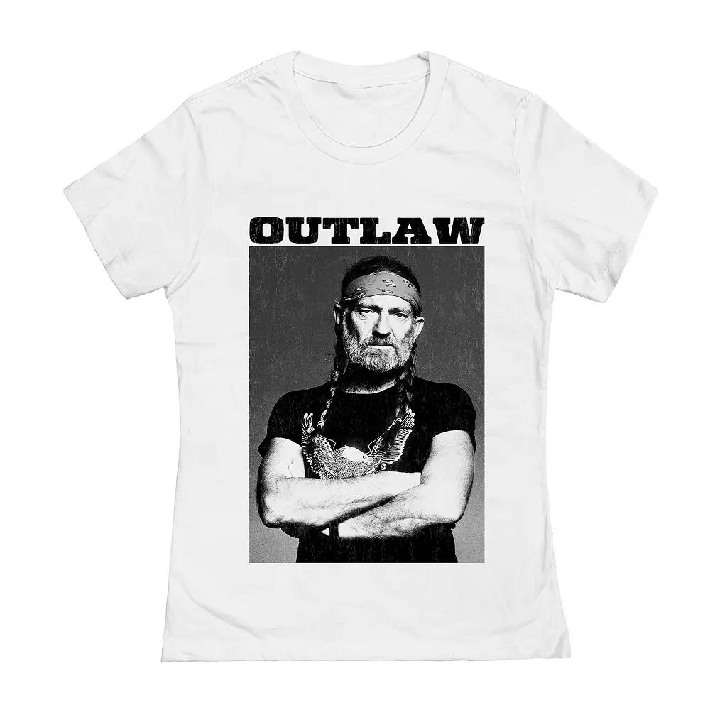 Juniors' Willie Nelson Outlaw Graphic Tee, Girl's,  Product Image