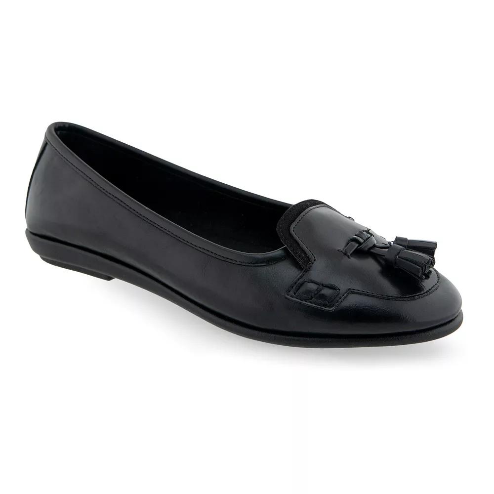 Aerosoles Brooks Women's Ballet Flats, Size: 8.5, Black Burnished Faux L Product Image