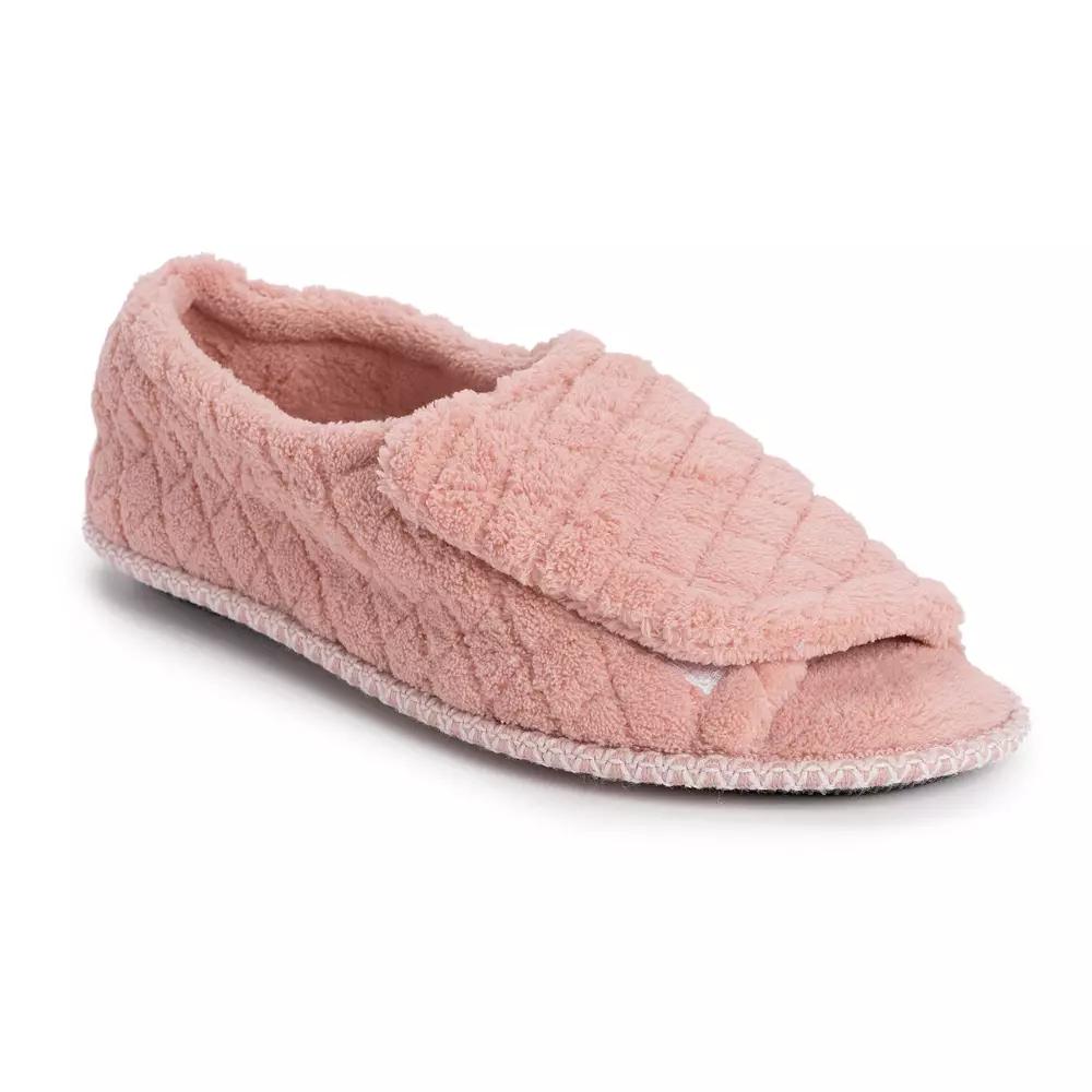 MUK LUKS Women's Peep-Toe Slippers,  Product Image