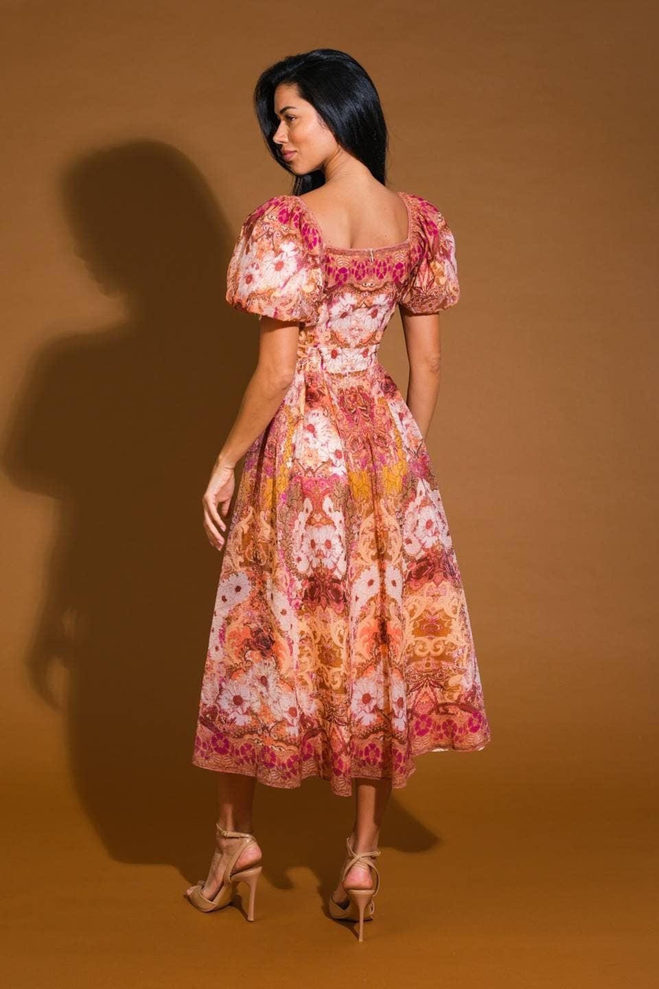 Lila Puff Sleeve Dress Product Image