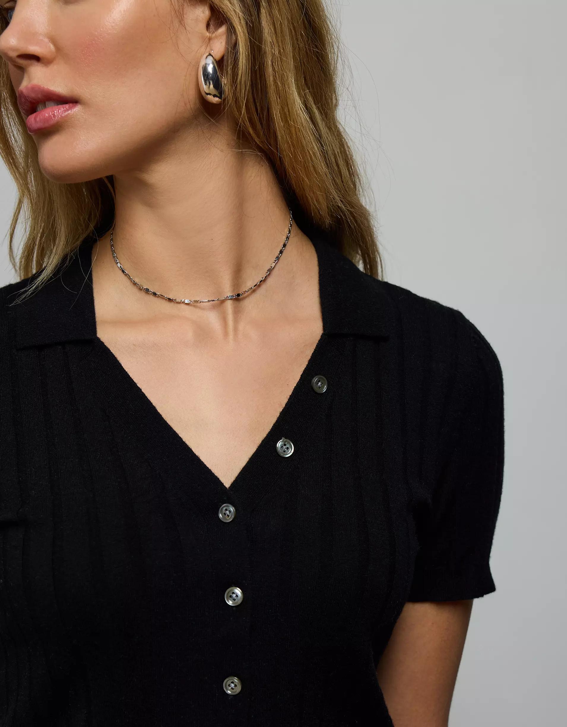 AE77 Premium Wool-Silk Blend Polo Shirt Product Image