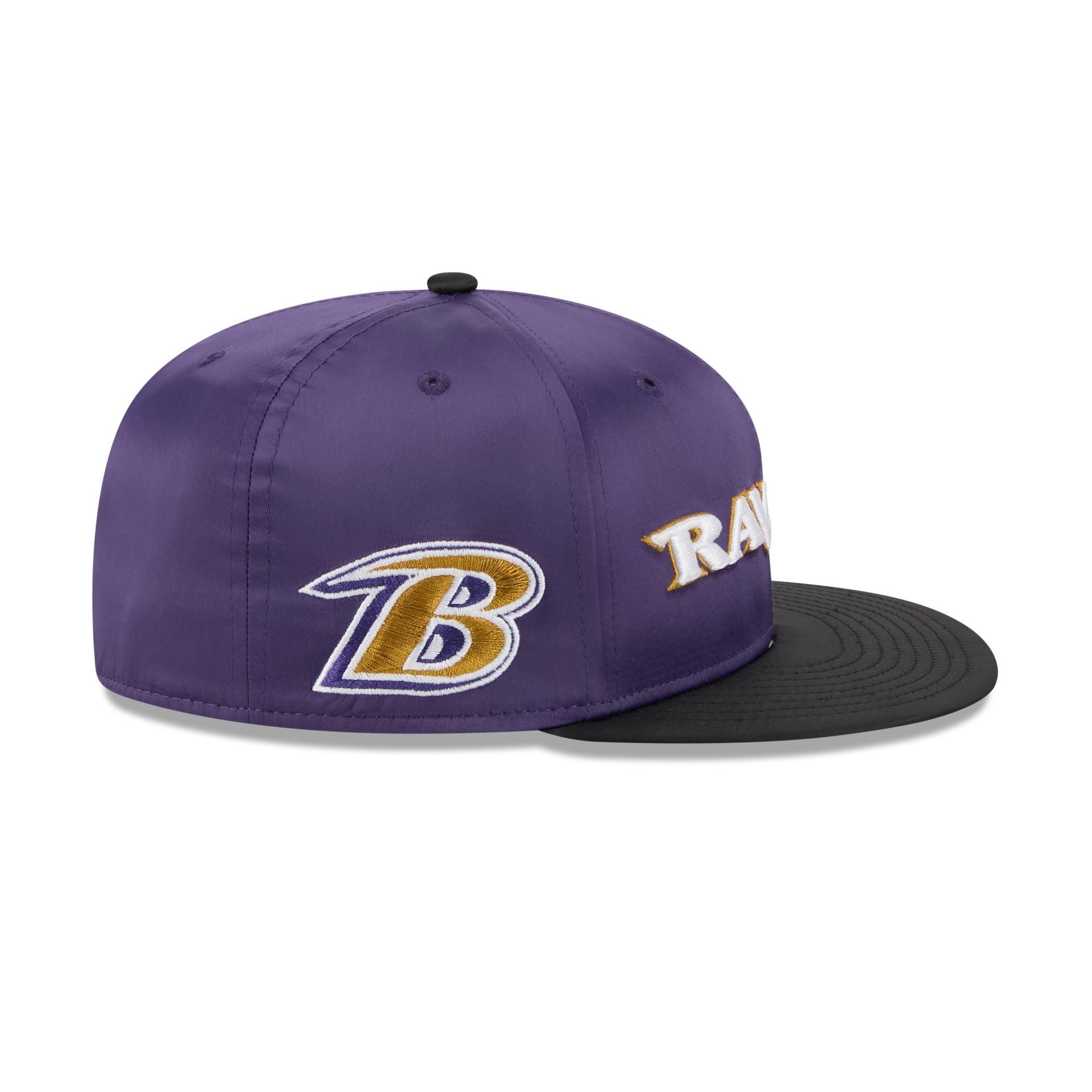 Baltimore Ravens Spring Satin 59FIFTY Fitted Hat Male Product Image