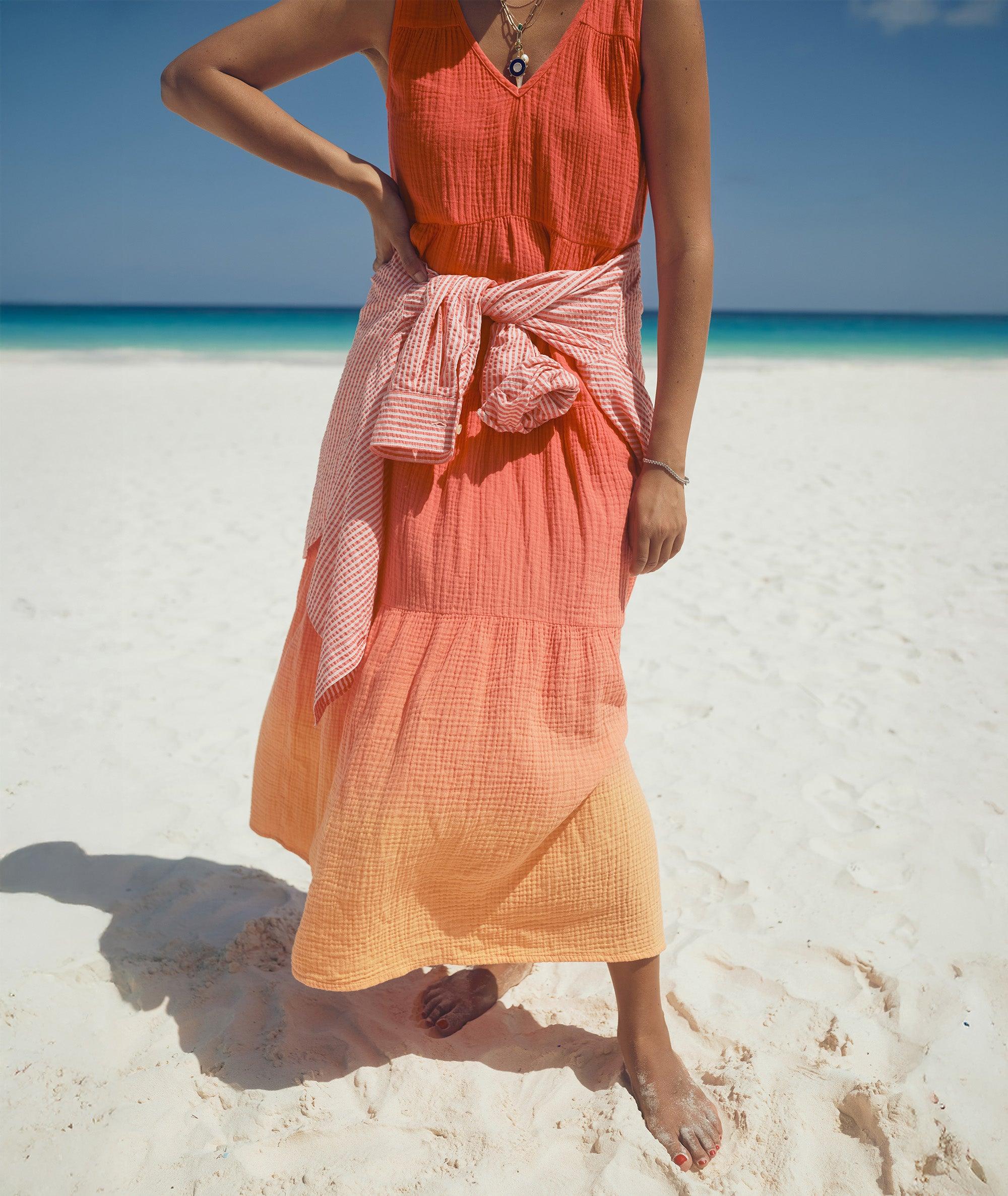 Corinne Double Cloth Maxi Dress Product Image