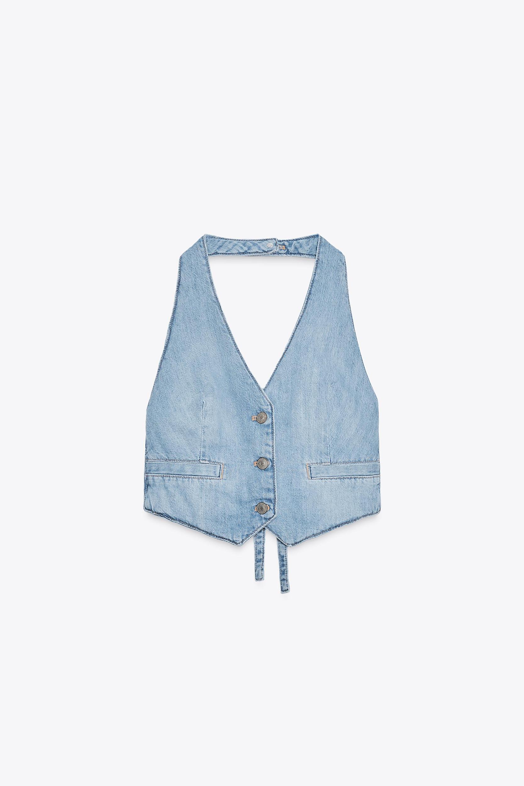 TRF DENIM VEST TOP Product Image
