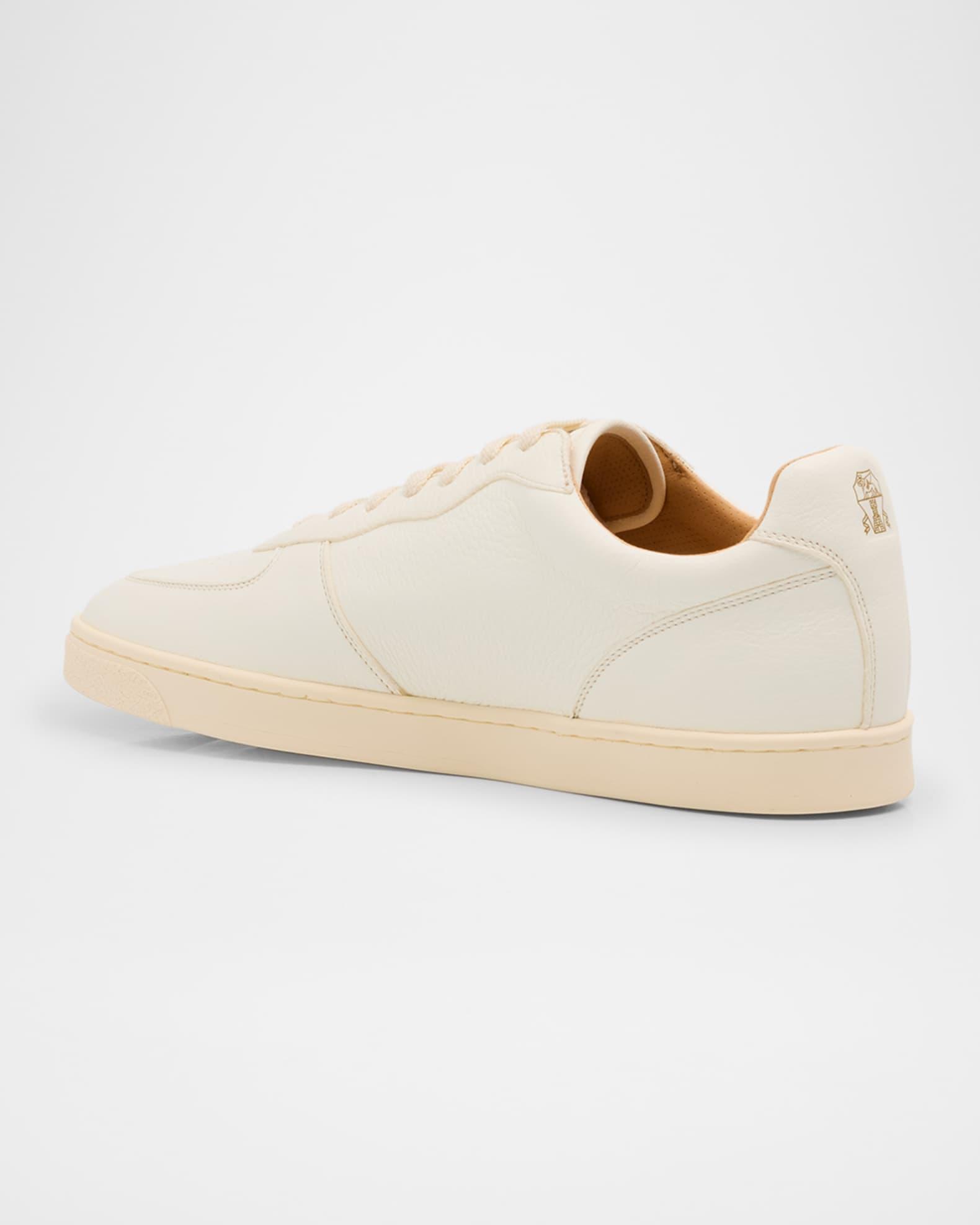 Men's Basket Deerskin Leather Low-Top Sneakers Product Image