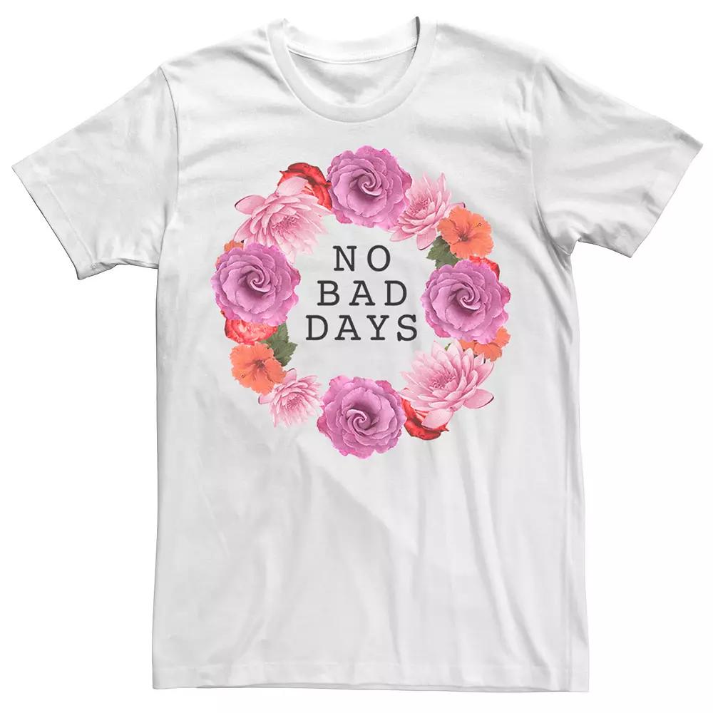 Men's No Bad Days Flower Wreath Tee,  Product Image